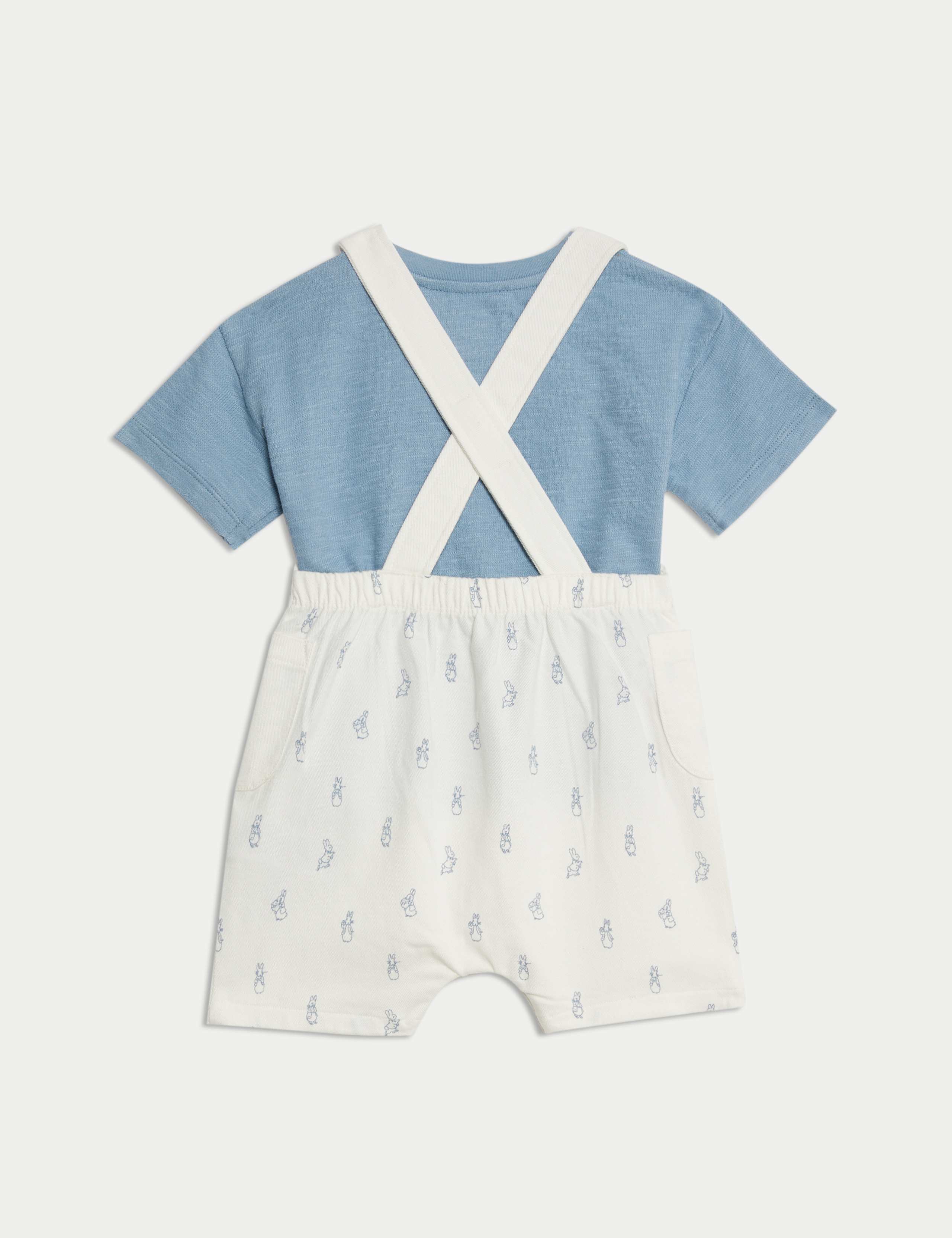 2pc Cotton Rich Peter Rabbit™ Bibshort (0-3 Yrs) 2 of 6