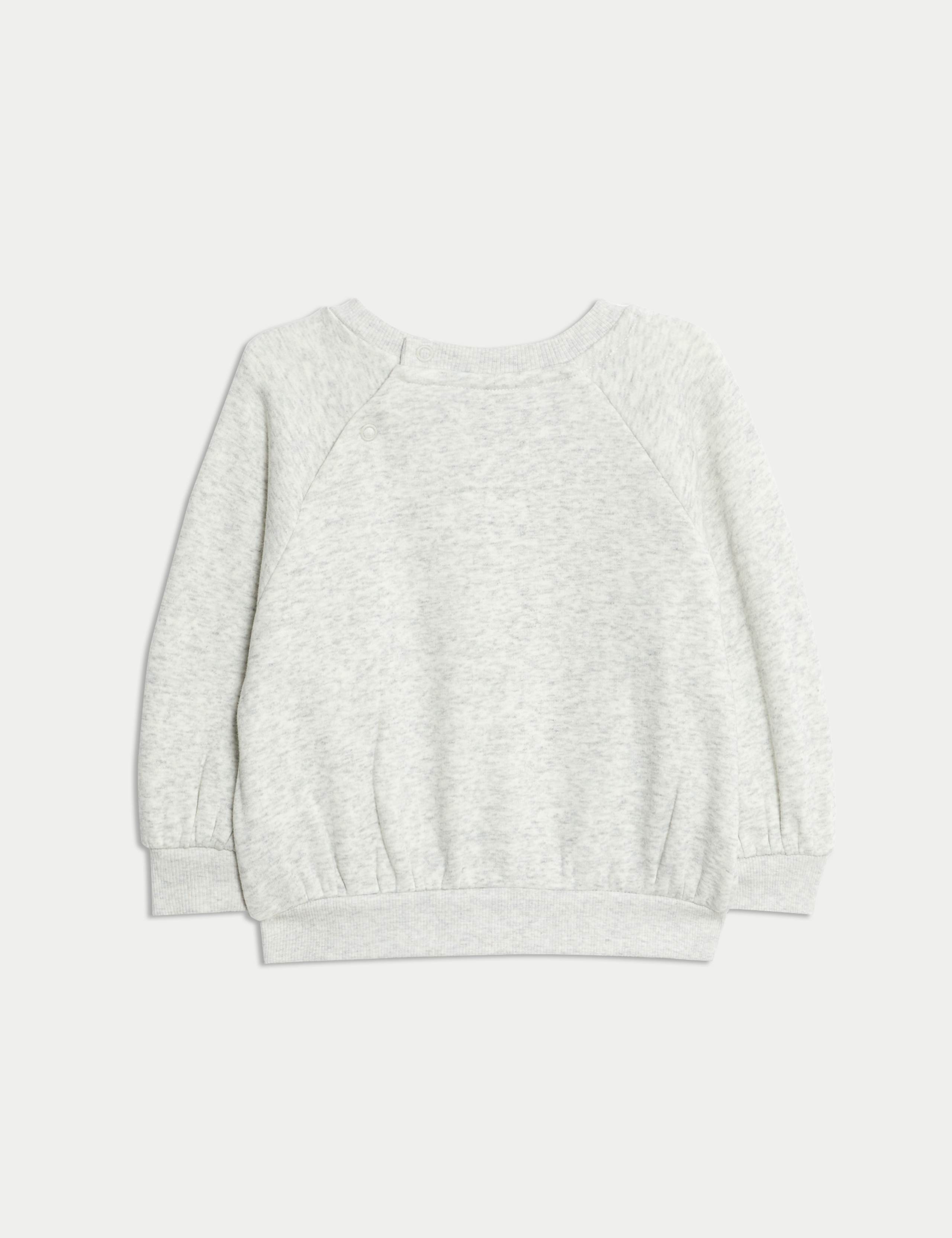 Cotton Blend Fleece Lined Sweatshirt (0-3 Yrs) 2 of 3