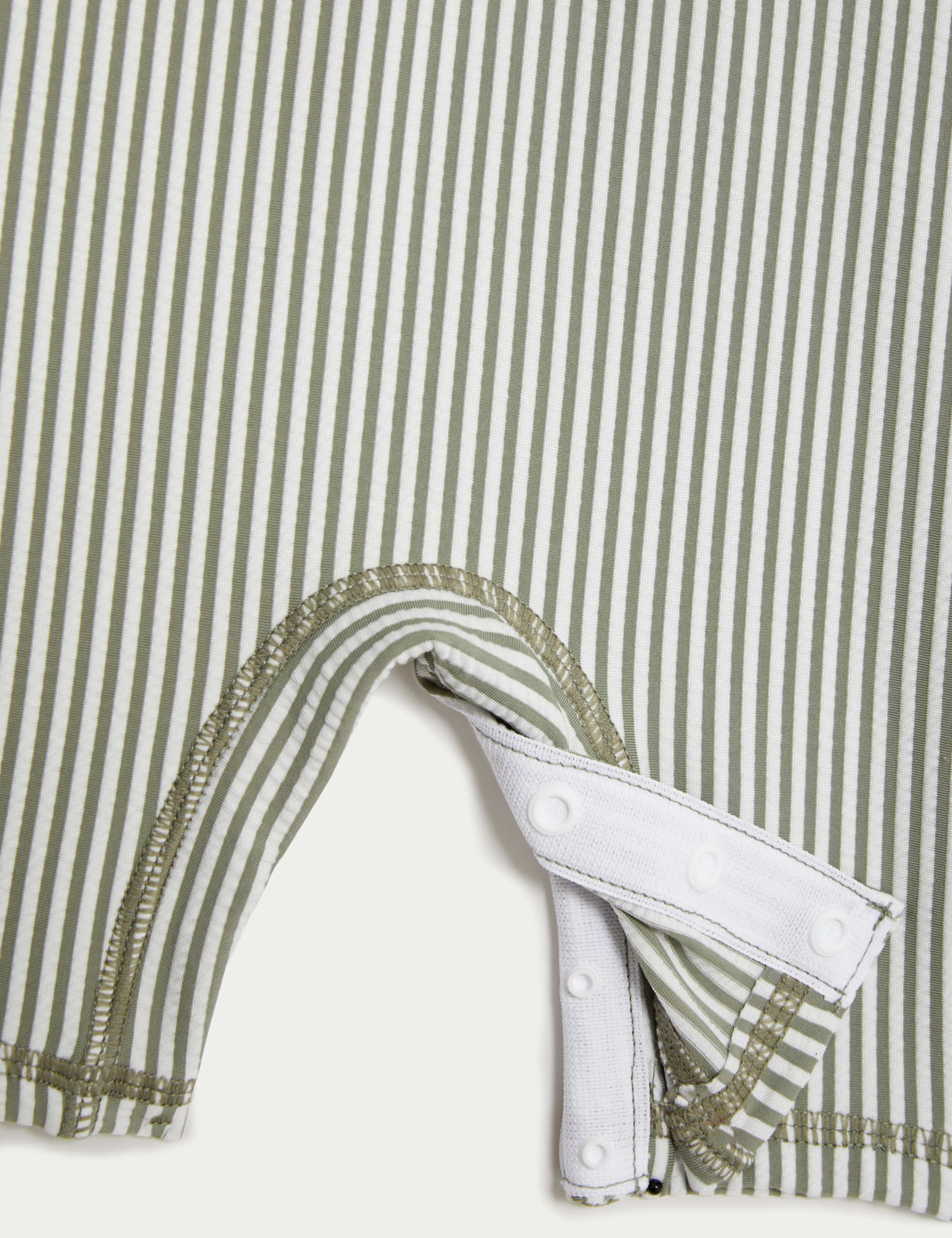 Striped Long Sleeve Swim All In One (0-3 Yrs) 3 of 3