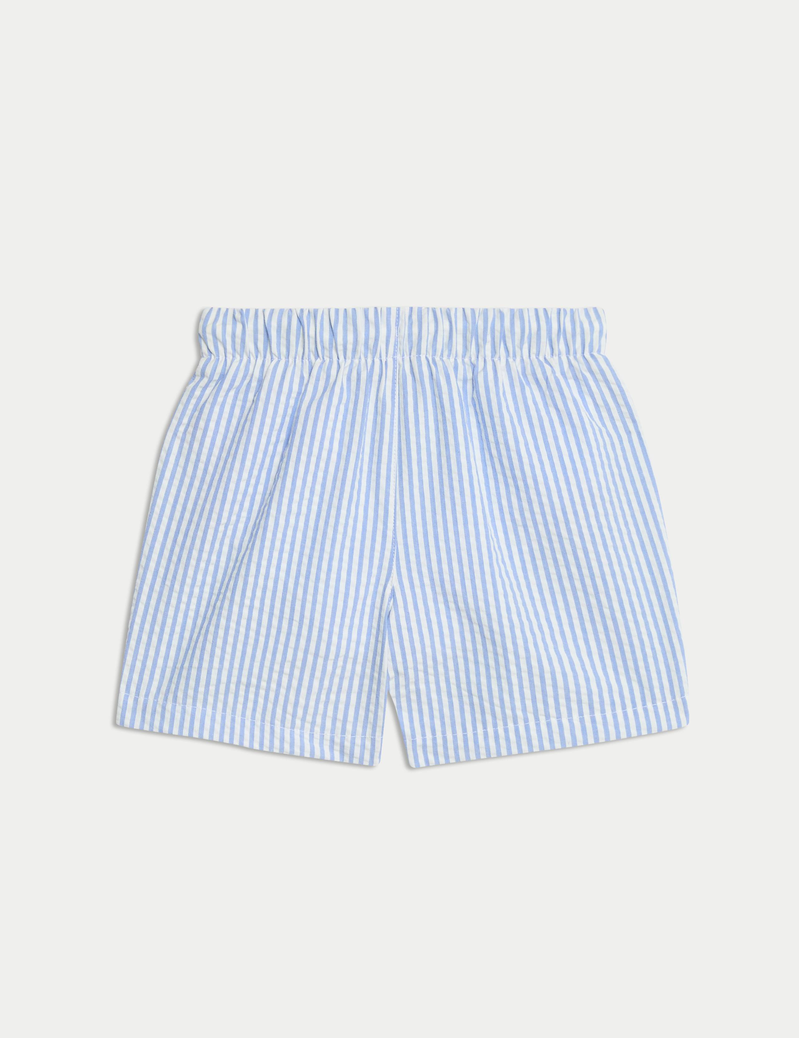 Seersucker Striped Swim Shorts (0 - 6 Yrs) 2 of 3