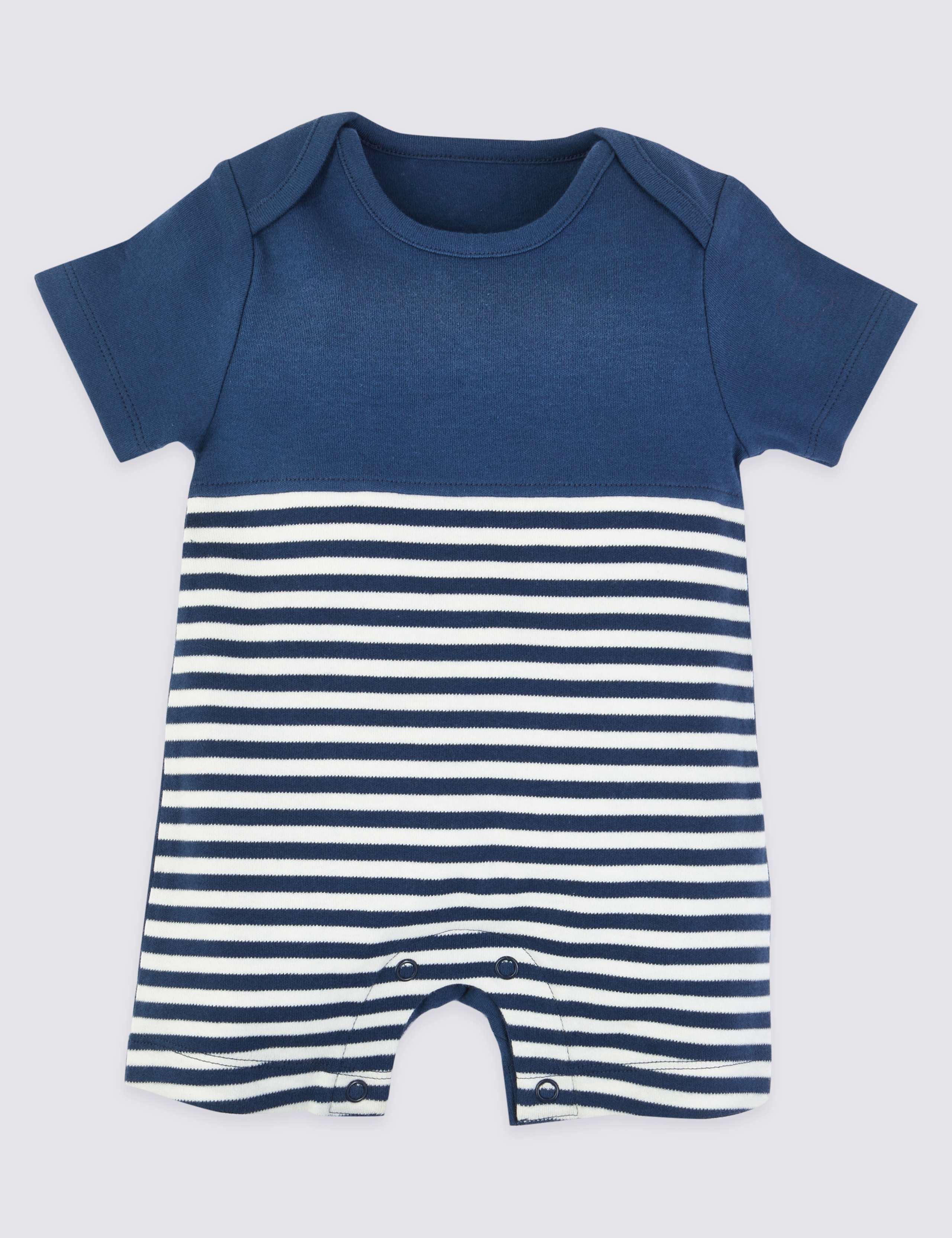 4 Pack Pure Cotton Rompers 5 of 7