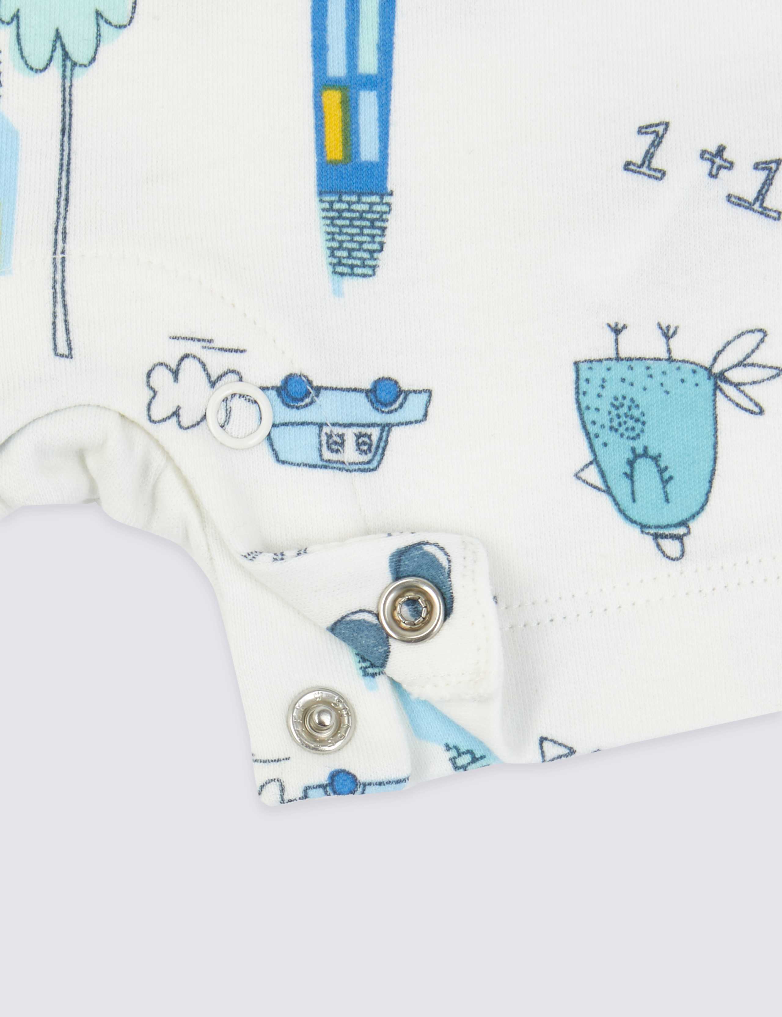 4 Pack Pure Cotton Rompers 7 of 7