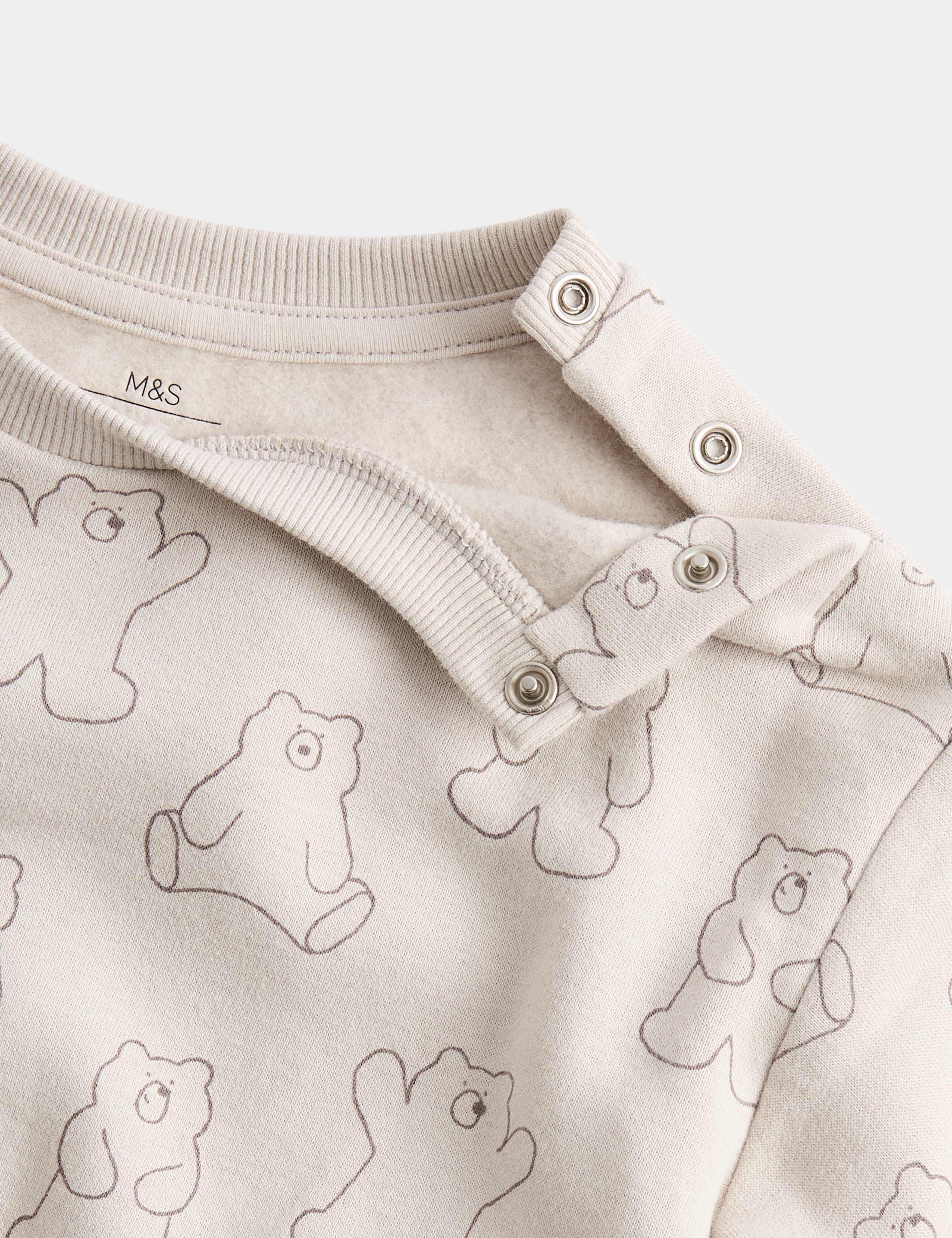 2 Piece Cotton Rich Bear Top & Bottom Set (0-5 Yrs) 2 of 3