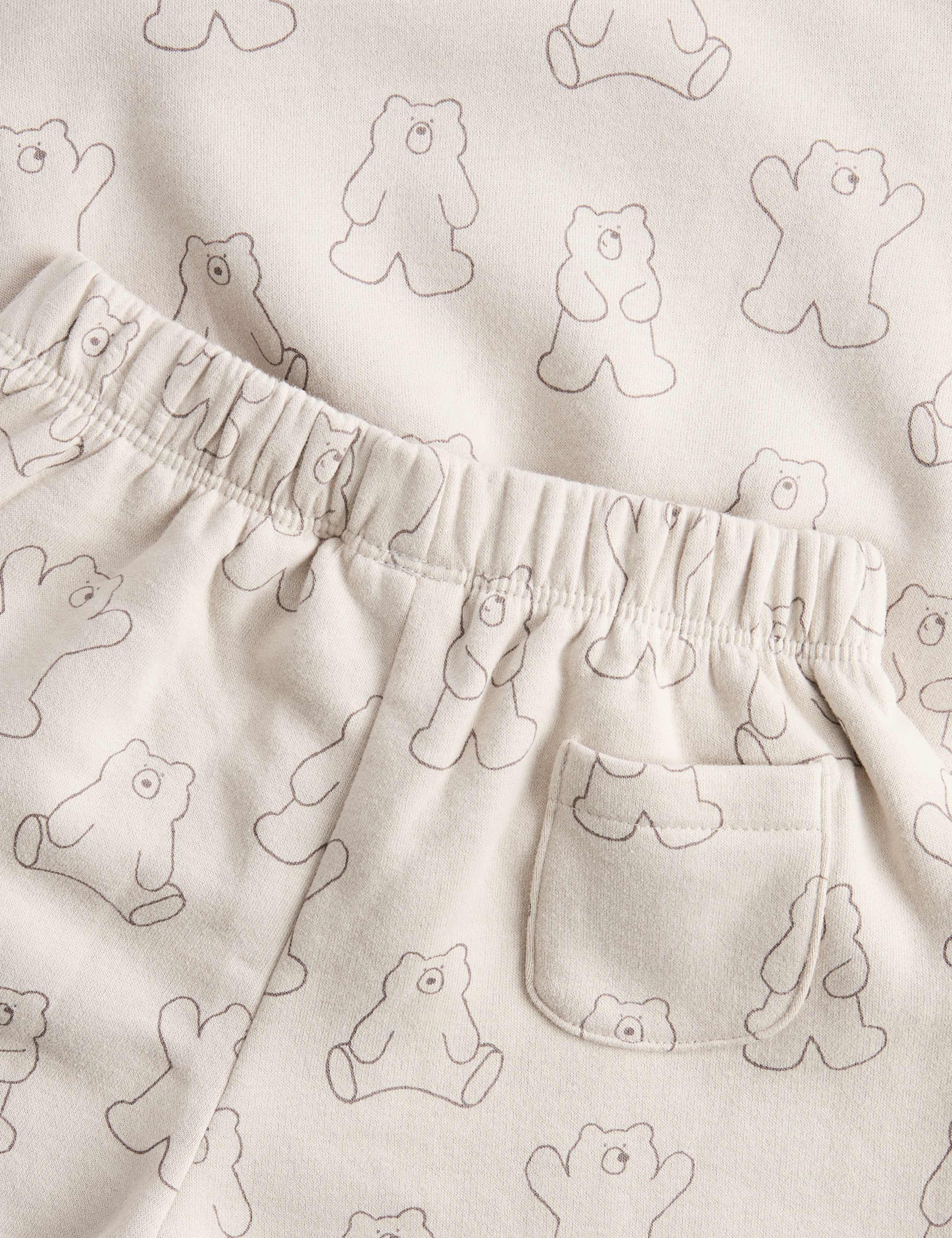 2 Piece Cotton Rich Bear Top & Bottom Set (0-5 Yrs) 3 of 3