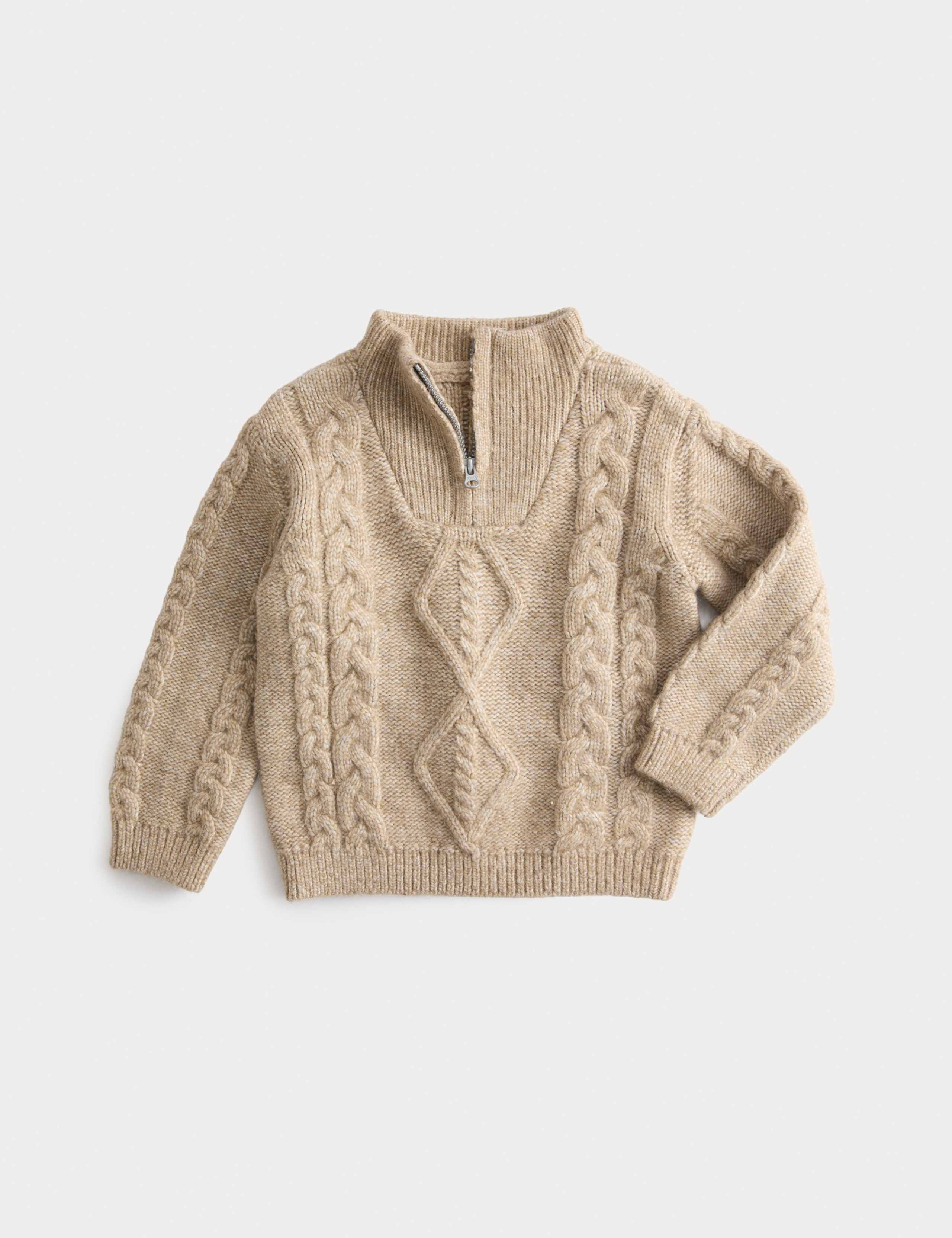 Knitted Ribbed Jumper (0-8 Yrs) 1 of 2