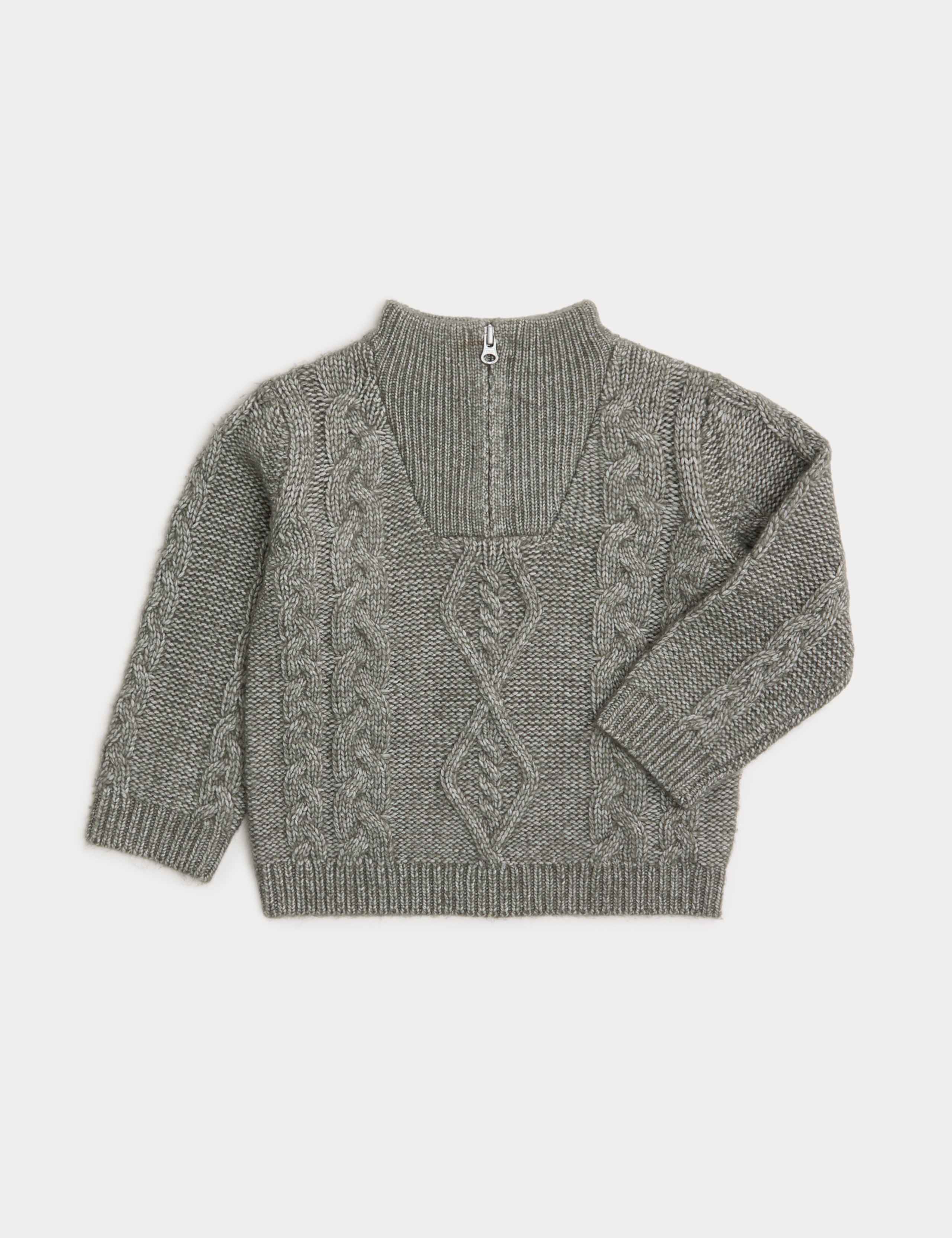 Knitted Ribbed Jumper (0-8 Yrs) 1 of 2