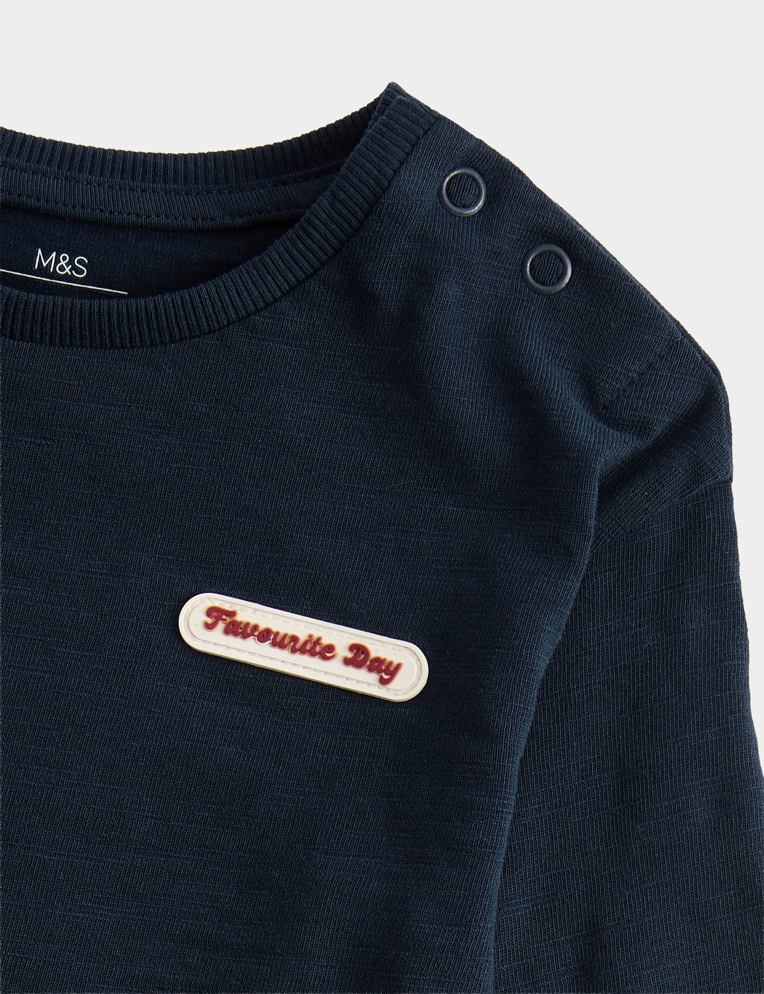 3 Pack Striped Long Sleeve Tops (0-5 Yrs) 2 of 2