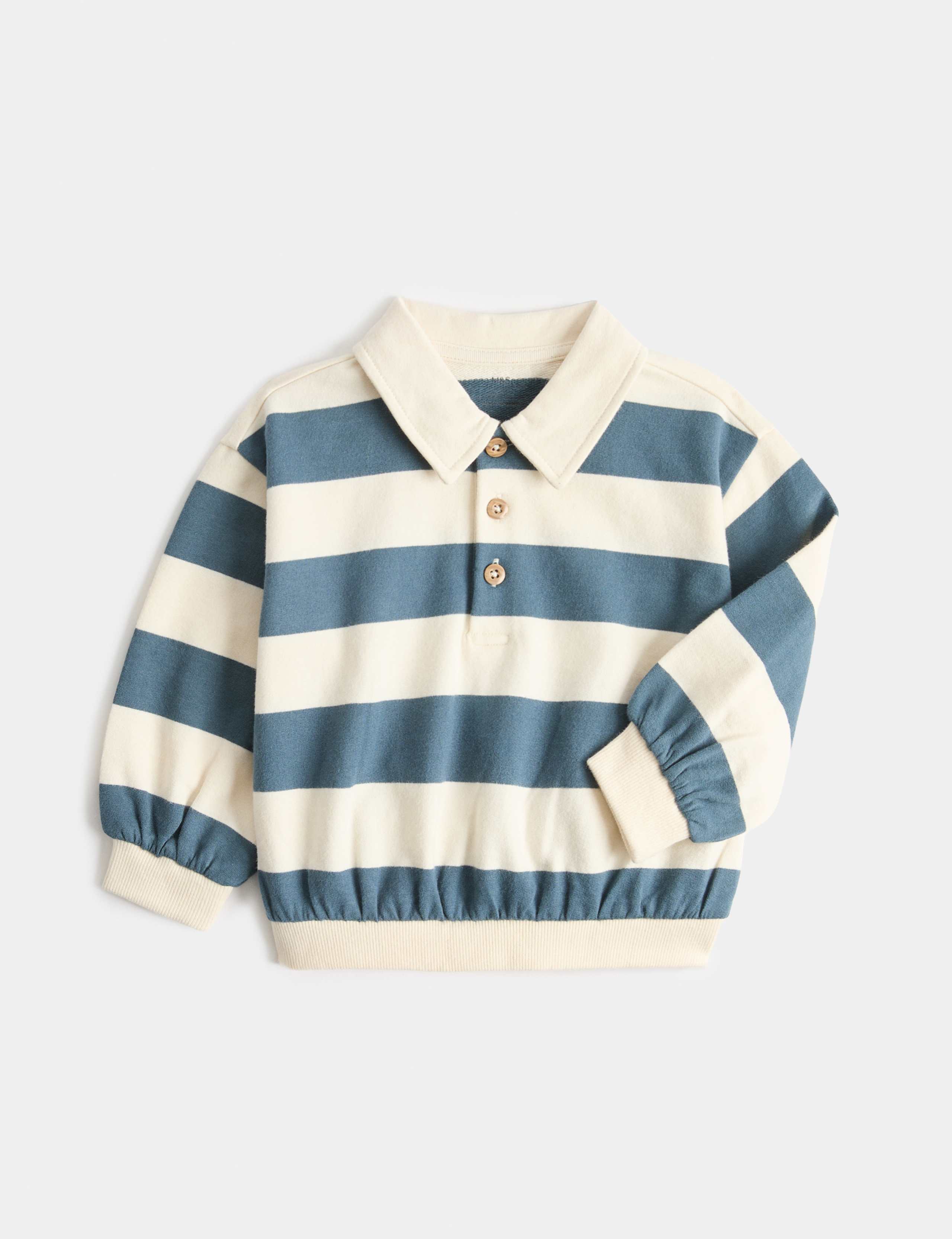 Cotton Blend Fleece Lined Sweatshirt (0-3 Yrs) 1 of 2