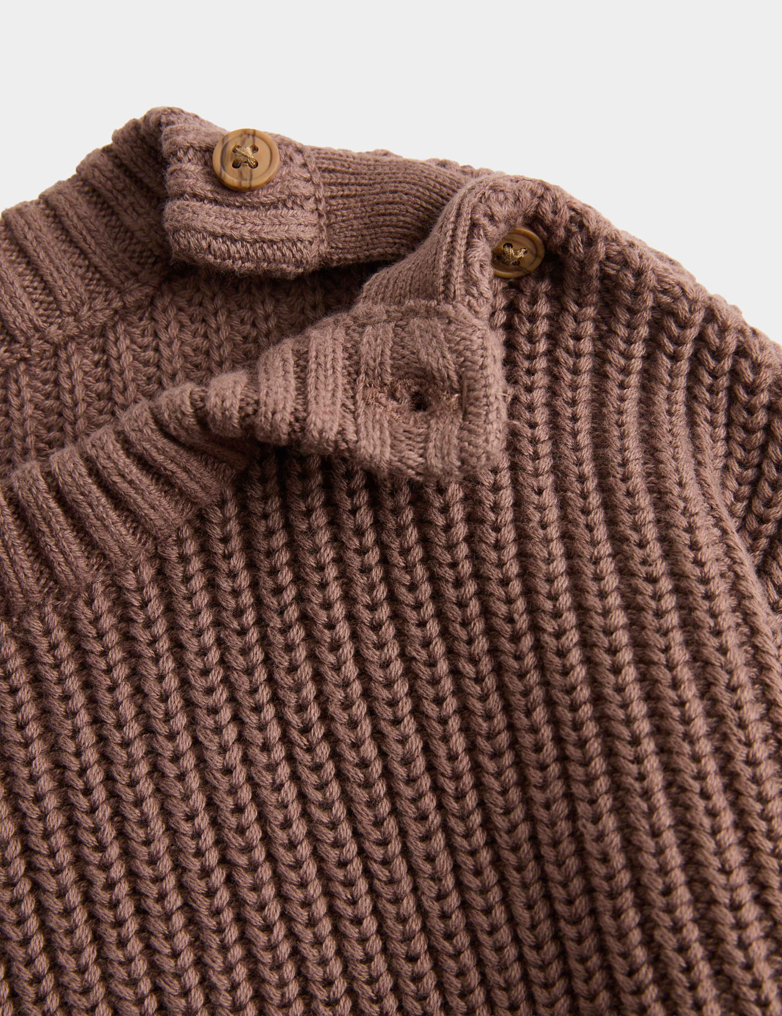 Pure Cotton Ribbed Jumper (0 Mths-5 Yrs) 2 of 2