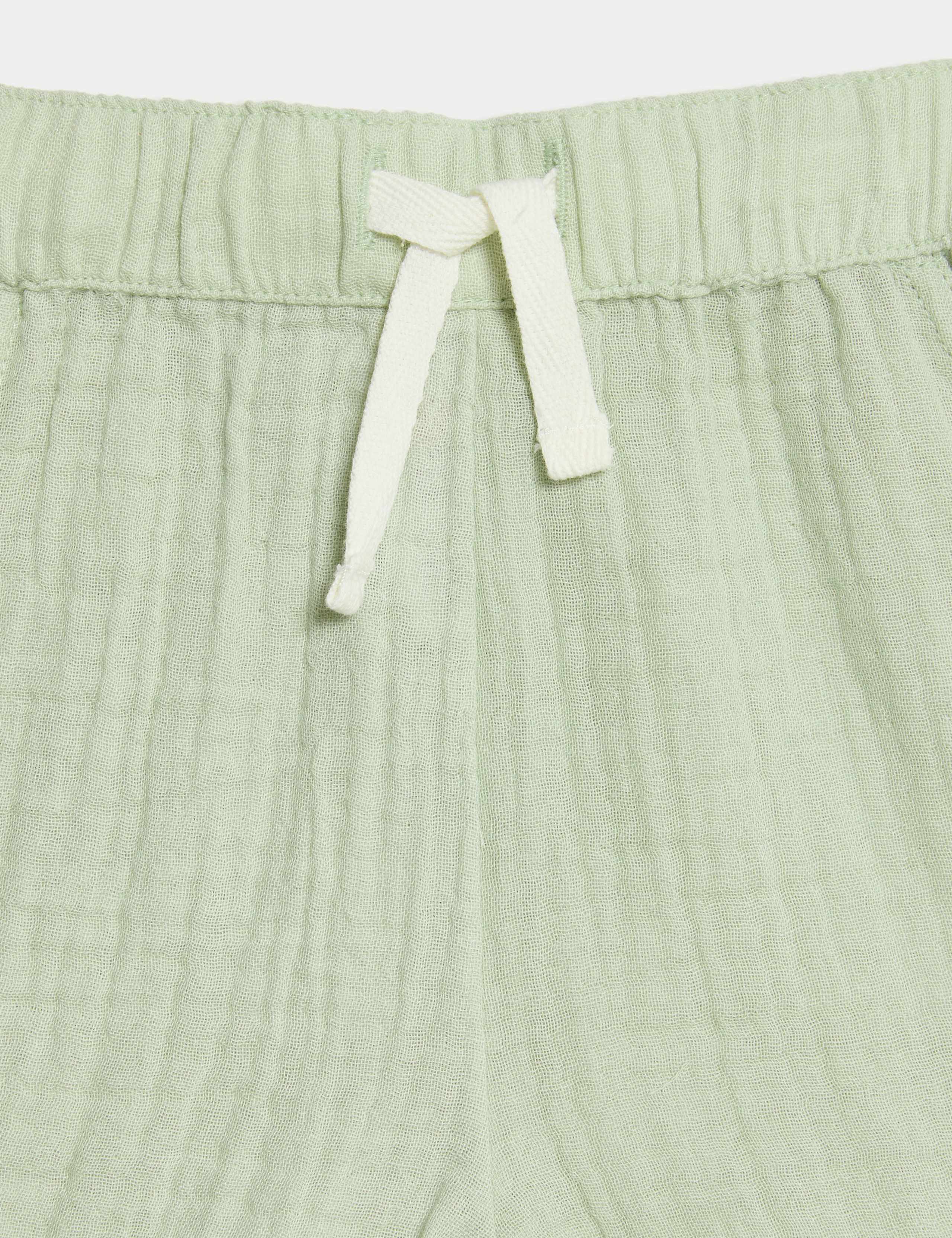Pure Cotton Double Cloth Shorts (0-3 Yrs) 3 of 6