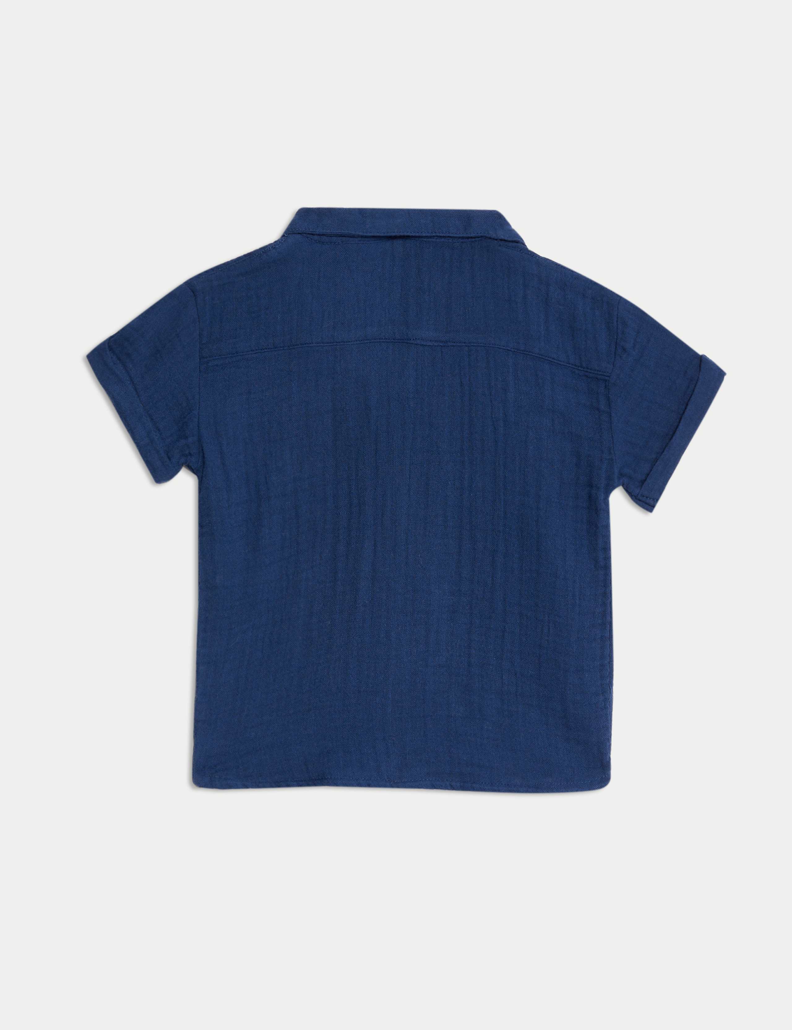 Pure Cotton Double Cloth Shirt (0-3 Yrs) 2 of 3