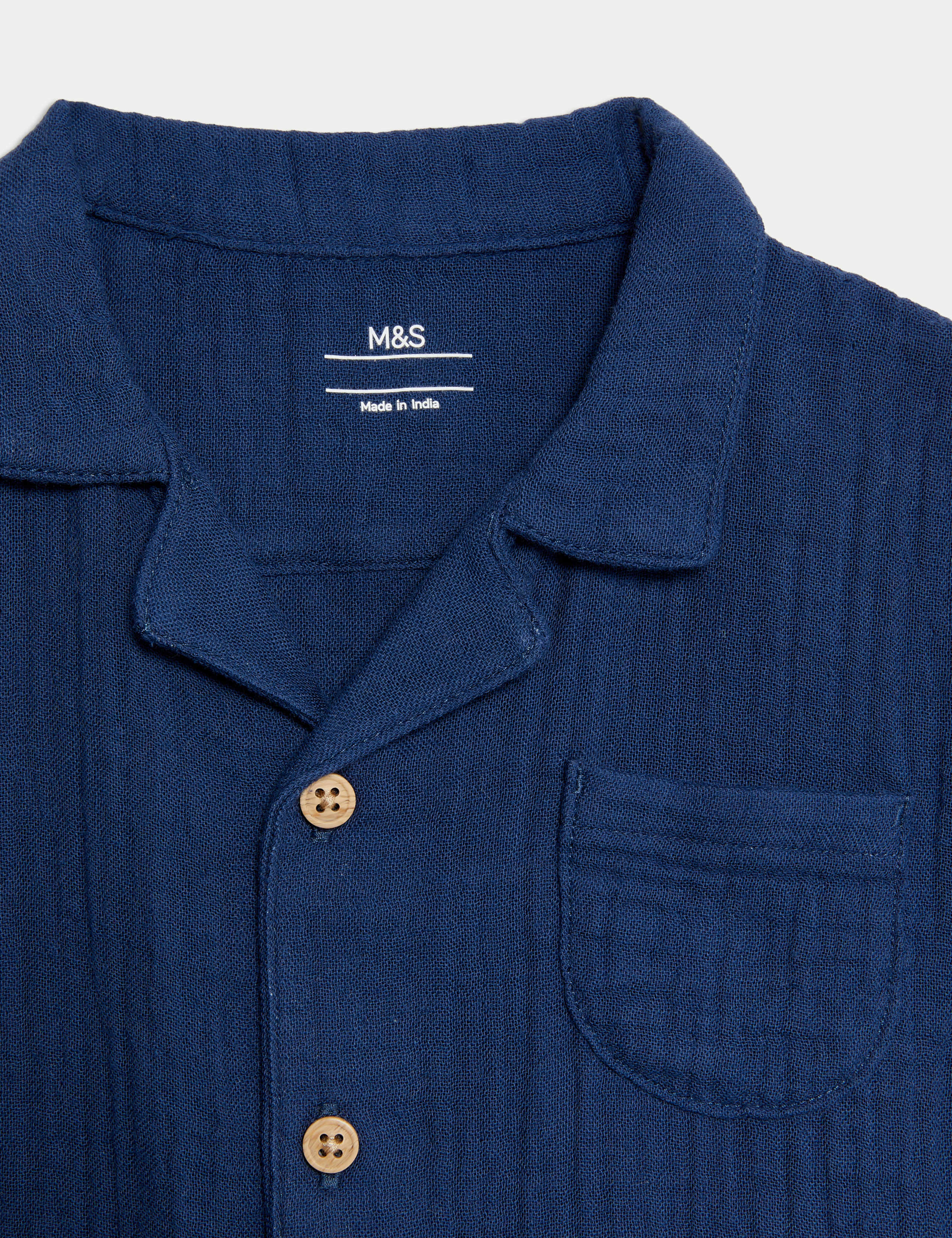 Pure Cotton Double Cloth Shirt (0-3 Yrs) 3 of 3