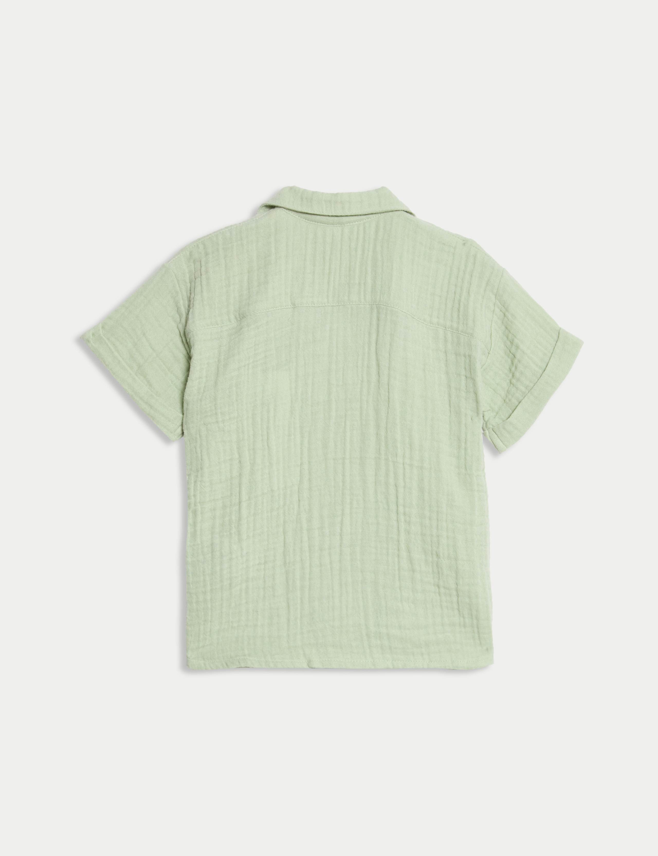 Pure Cotton Double Cloth Shirt (0-3 Yrs) 2 of 3