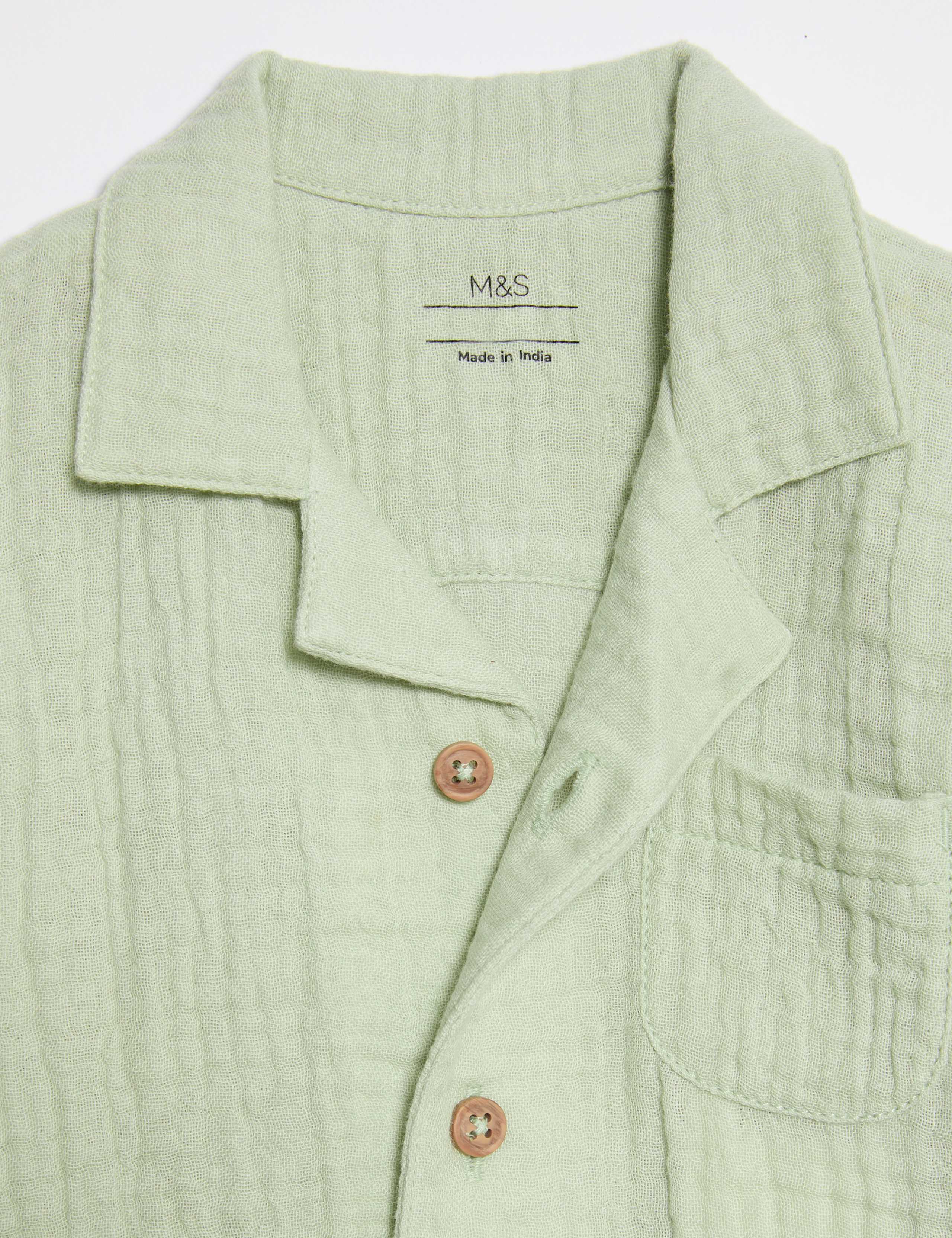 Pure Cotton Double Cloth Shirt (0-3 Yrs) 3 of 3