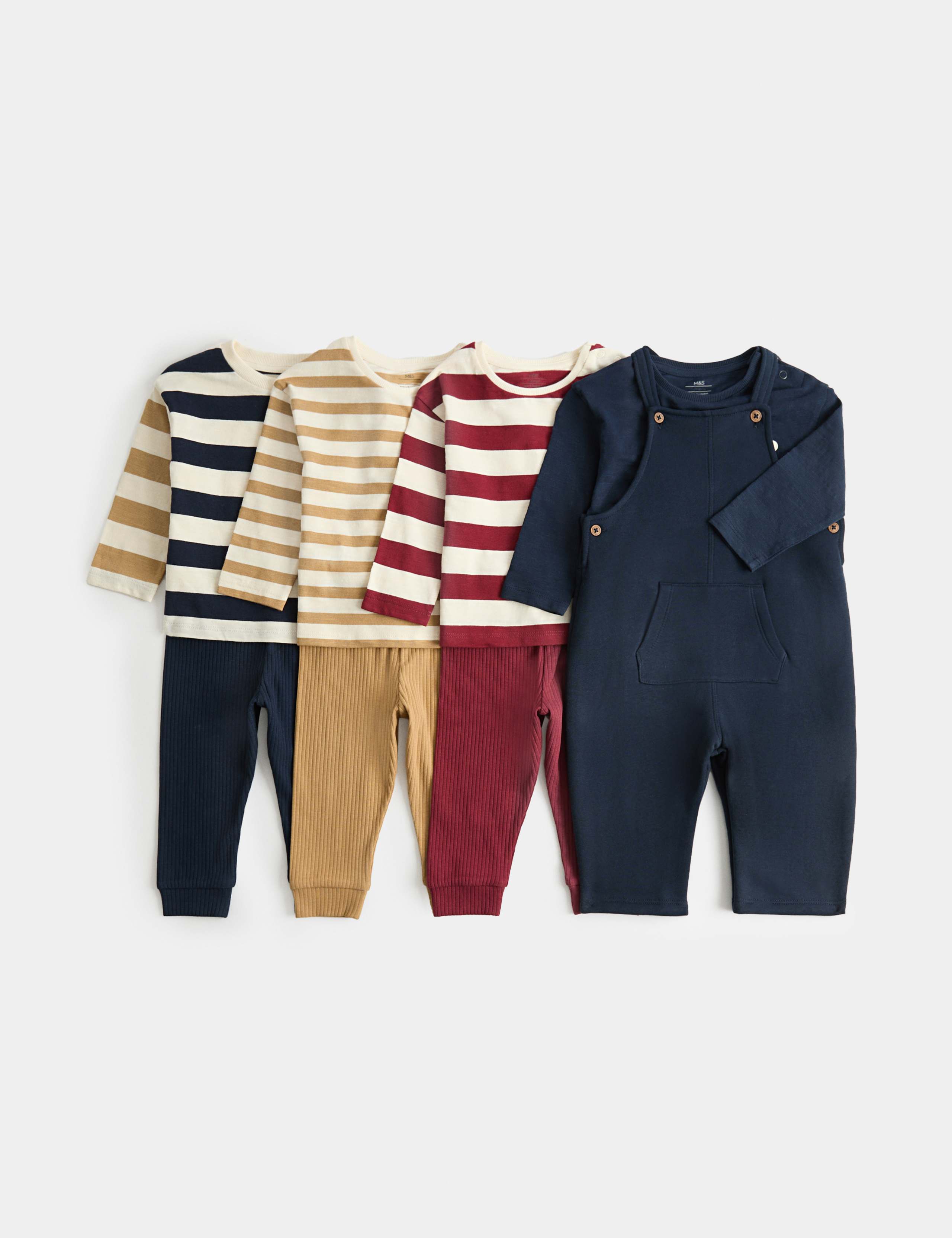 3pc Cotton Rich Colourblock Outfit 1 of 5