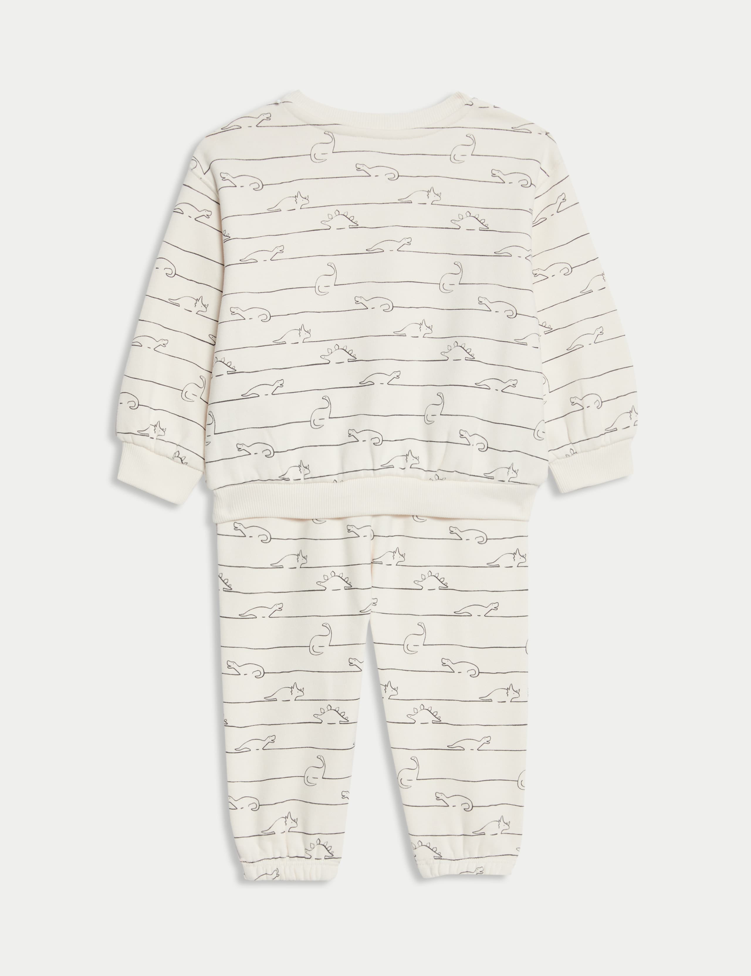 2pc Cotton Rich Dino Top & Bottom Outfit (0-6 Yrs) 2 of 6