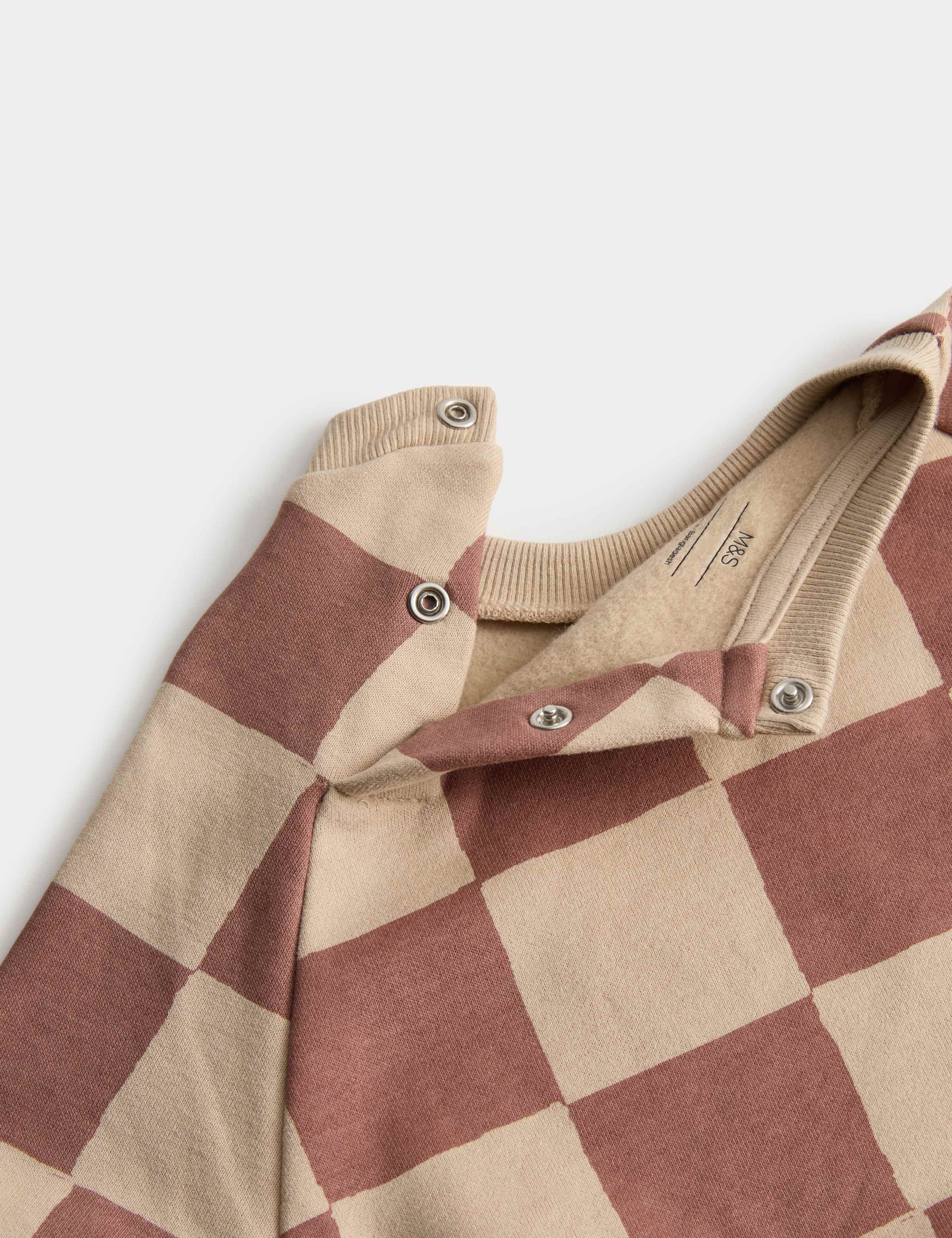 2pc Checked Sweatshirt & Joggers Outfit (0-6 Yrs) 3 of 3