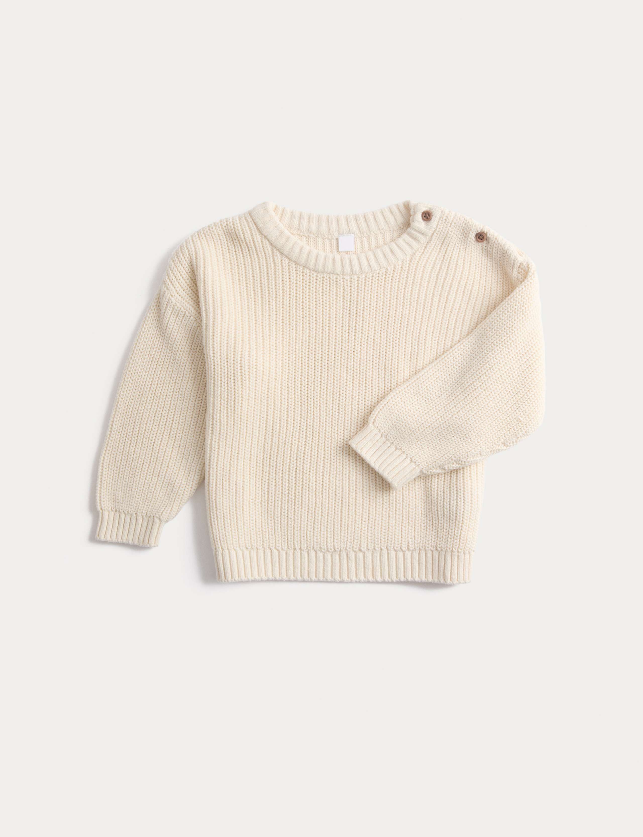Pure Cotton Knitted Jumper (0-6 Yrs) 1 of 2