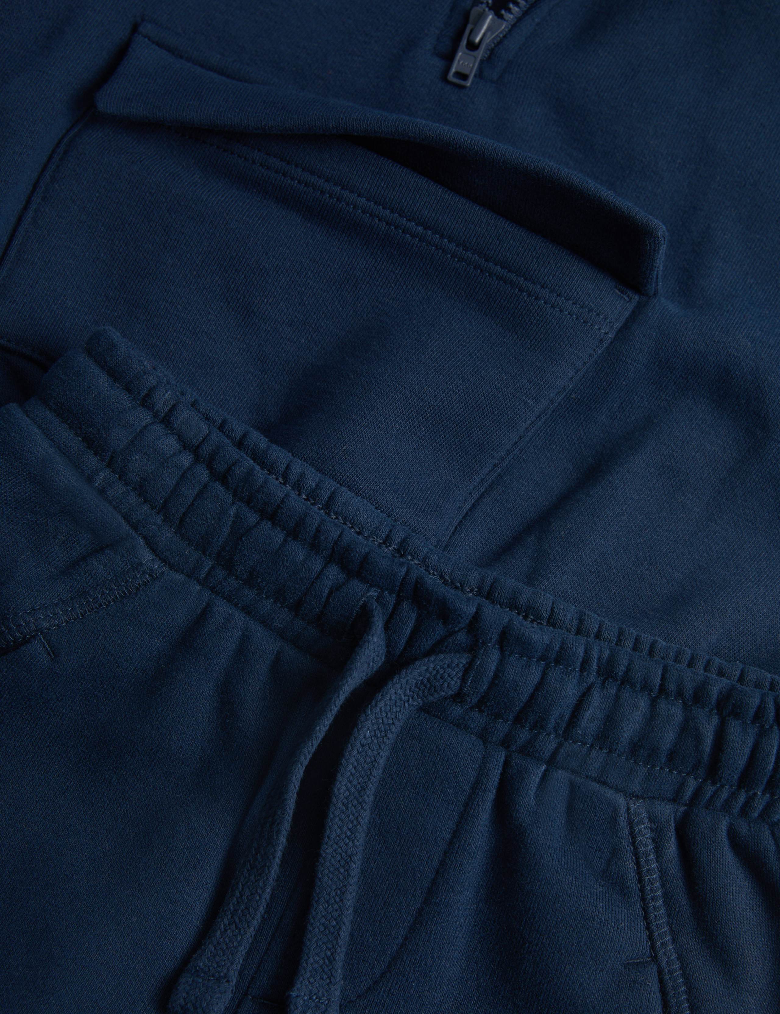 2pc Cotton Rich Half Zip Tracksuit (0-3 Yrs) 2 of 3