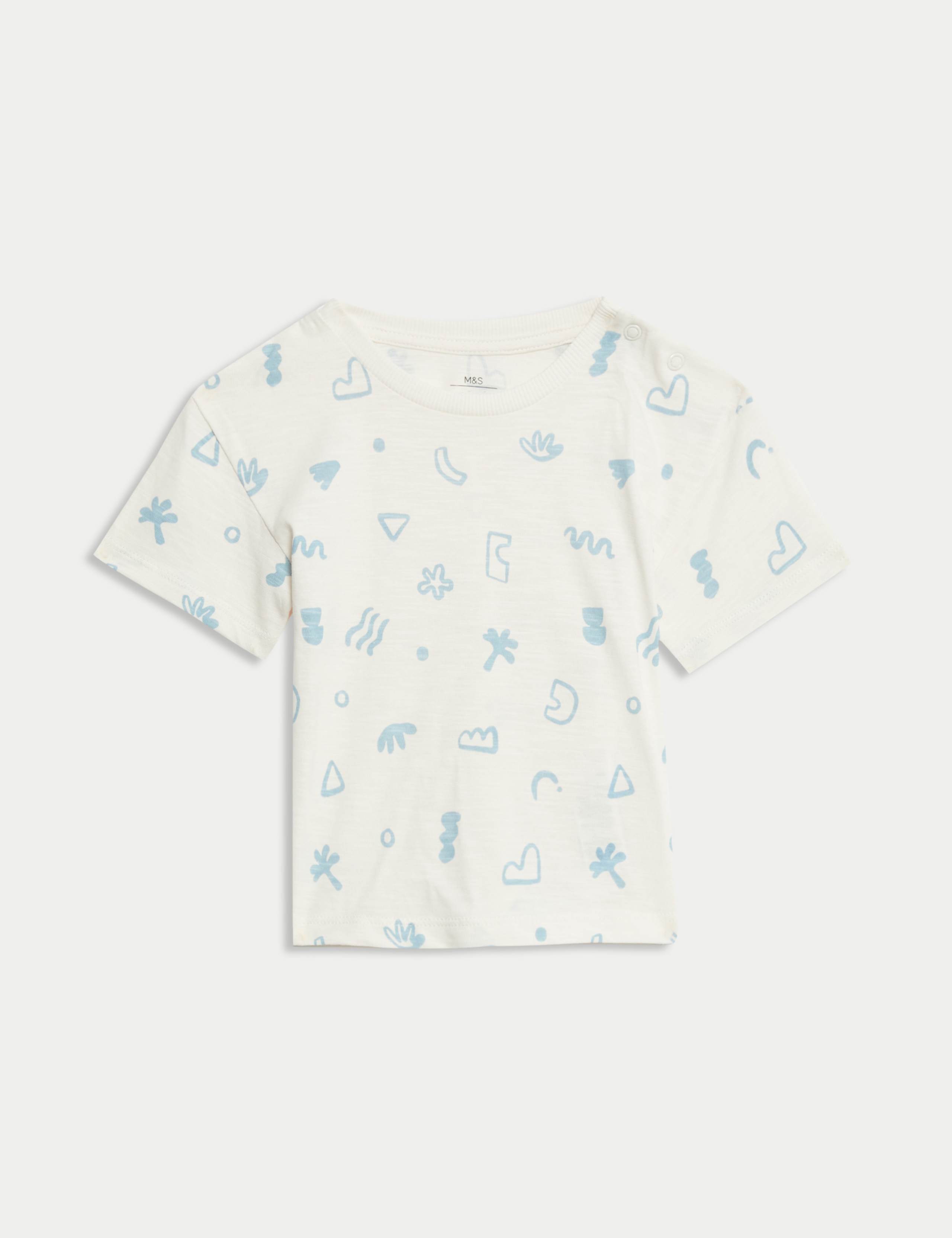 2pc Cotton Rich Dungaree Outfit (0-3 Yrs) 4 of 6
