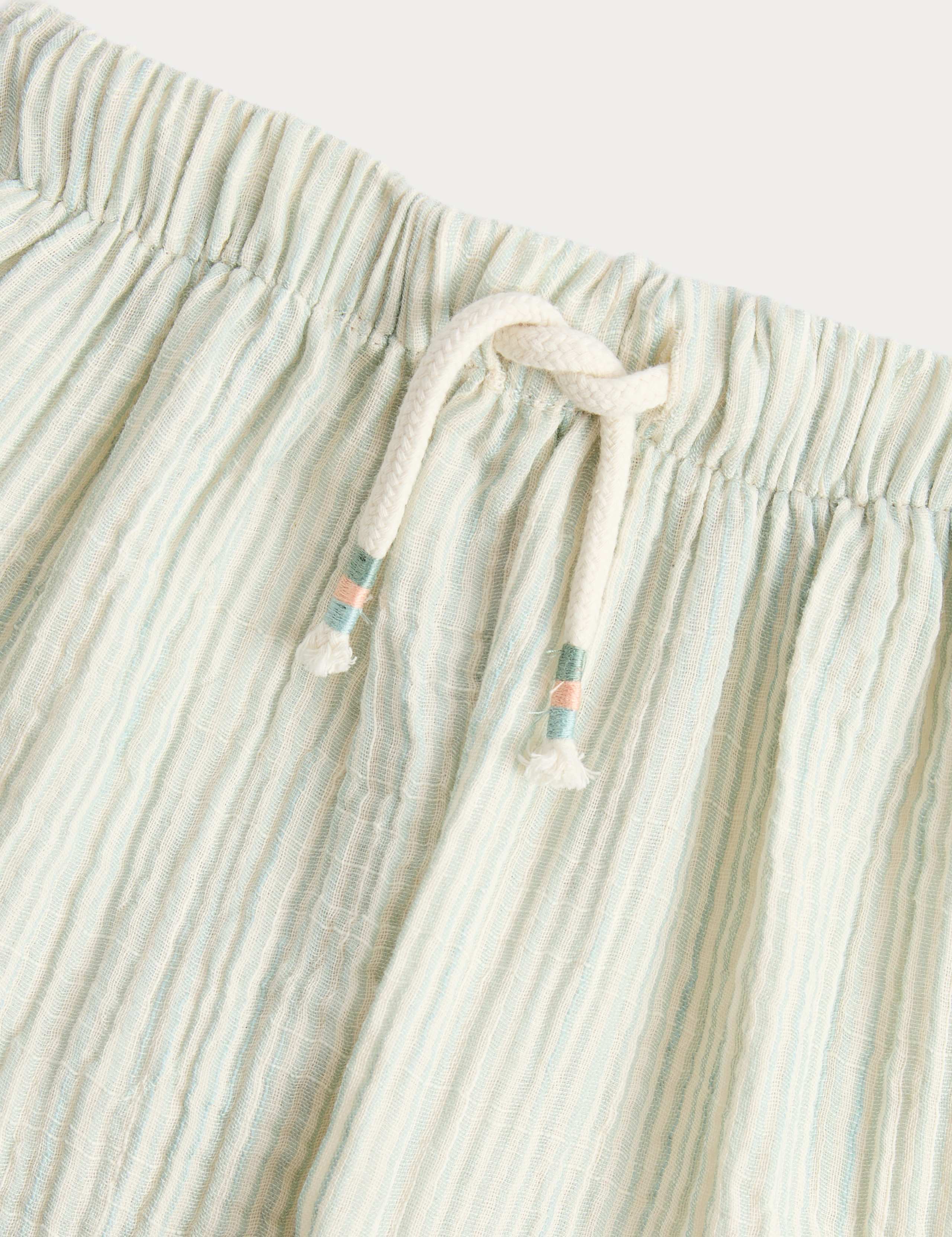 Pure Cotton Striped Trousers (0 Months-5 Years) 2 of 2