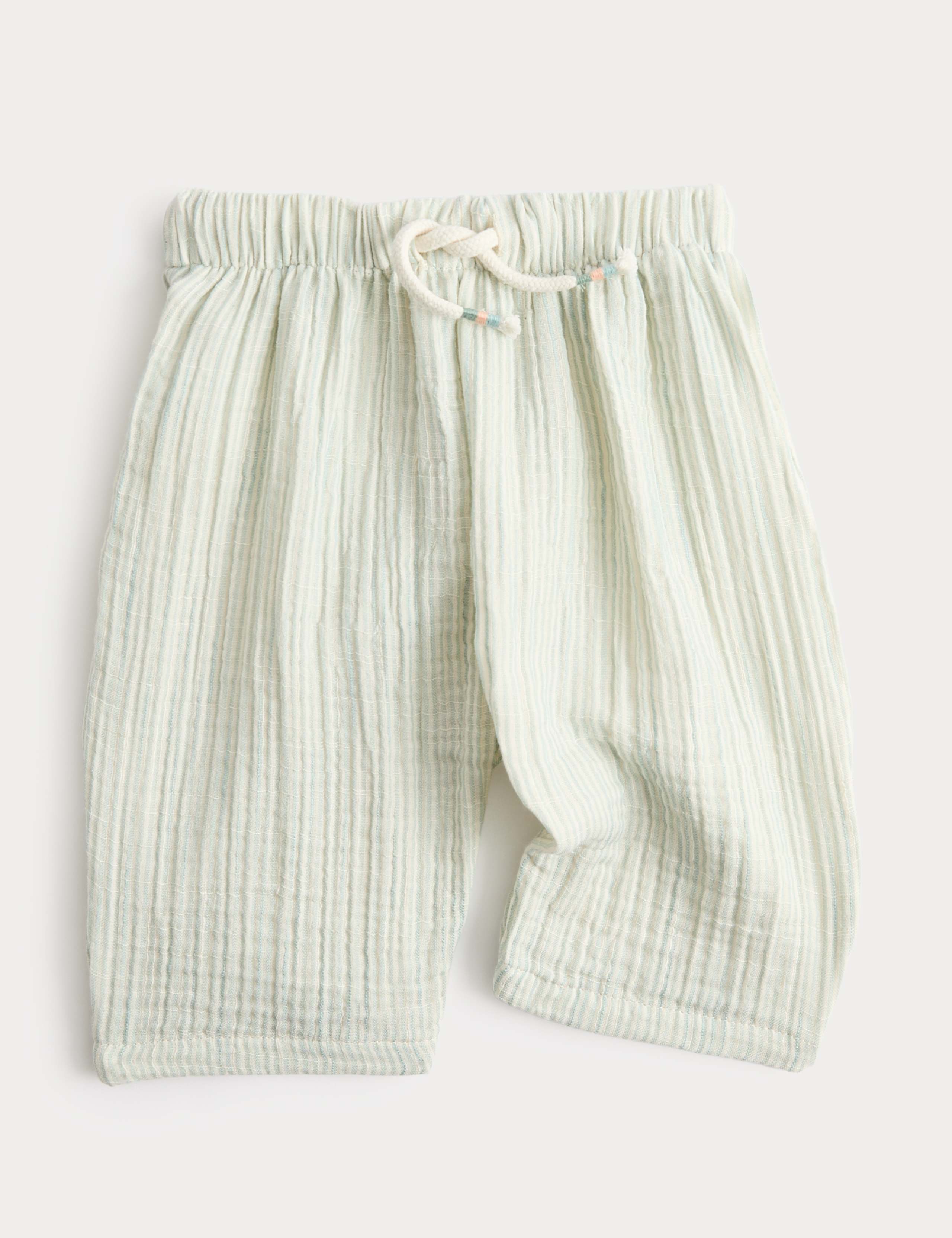 Pure Cotton Striped Trousers (0-5 Yrs) 2 of 5