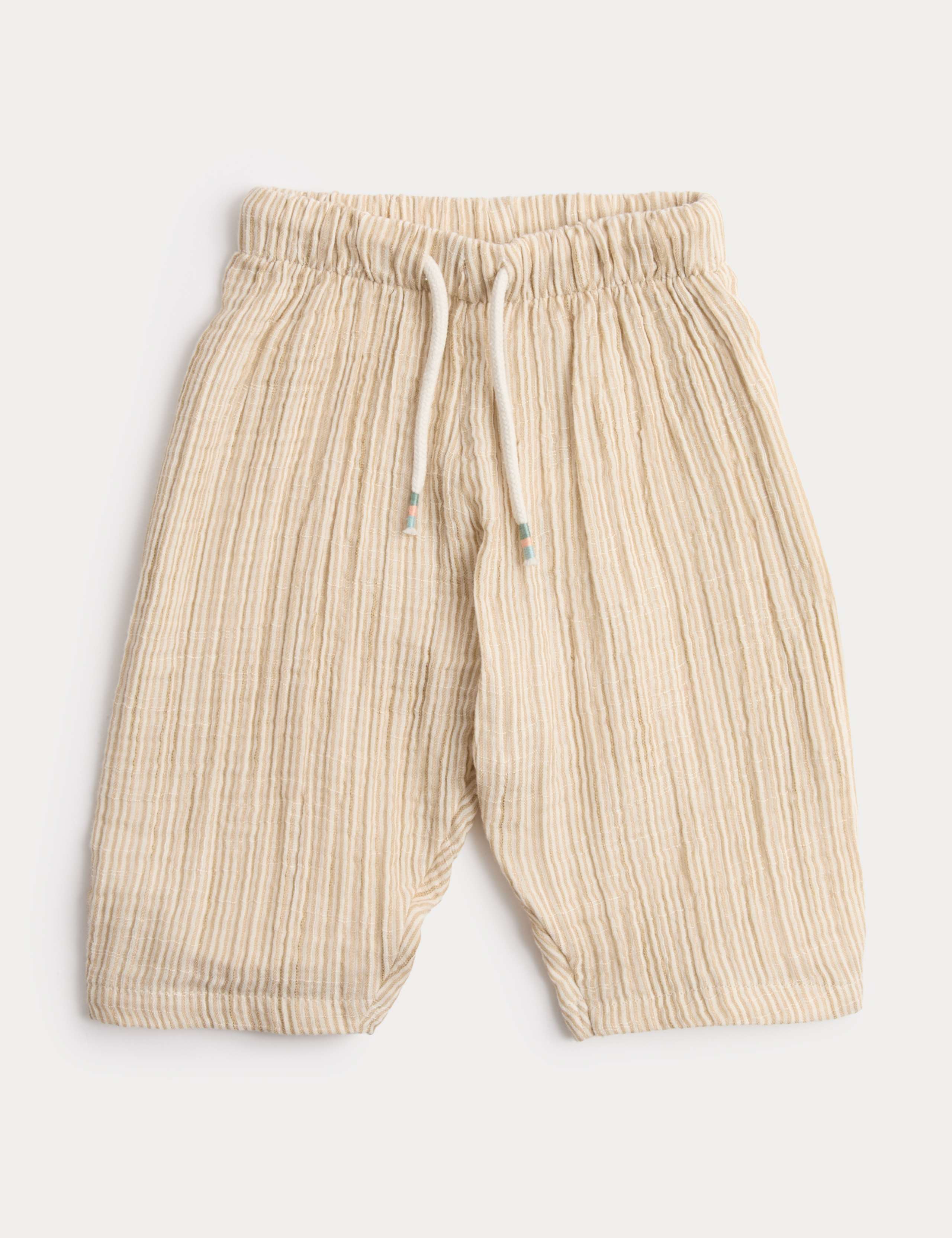 Pure Cotton Striped Trousers (0-5 Yrs) 1 of 1