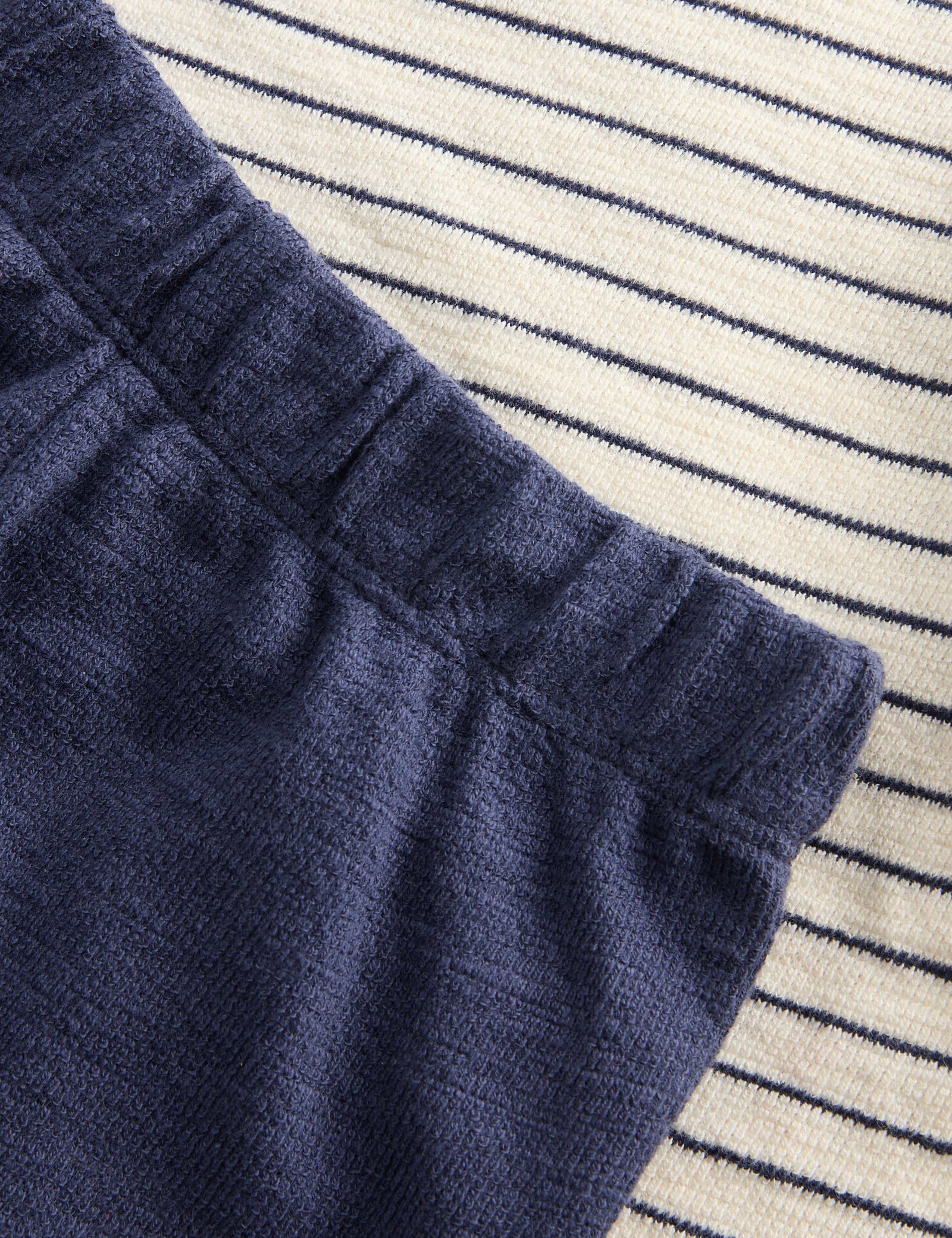 Pure Cotton Striped Shirt & Navy Shorts (0-5 Yrs) 2 of 3