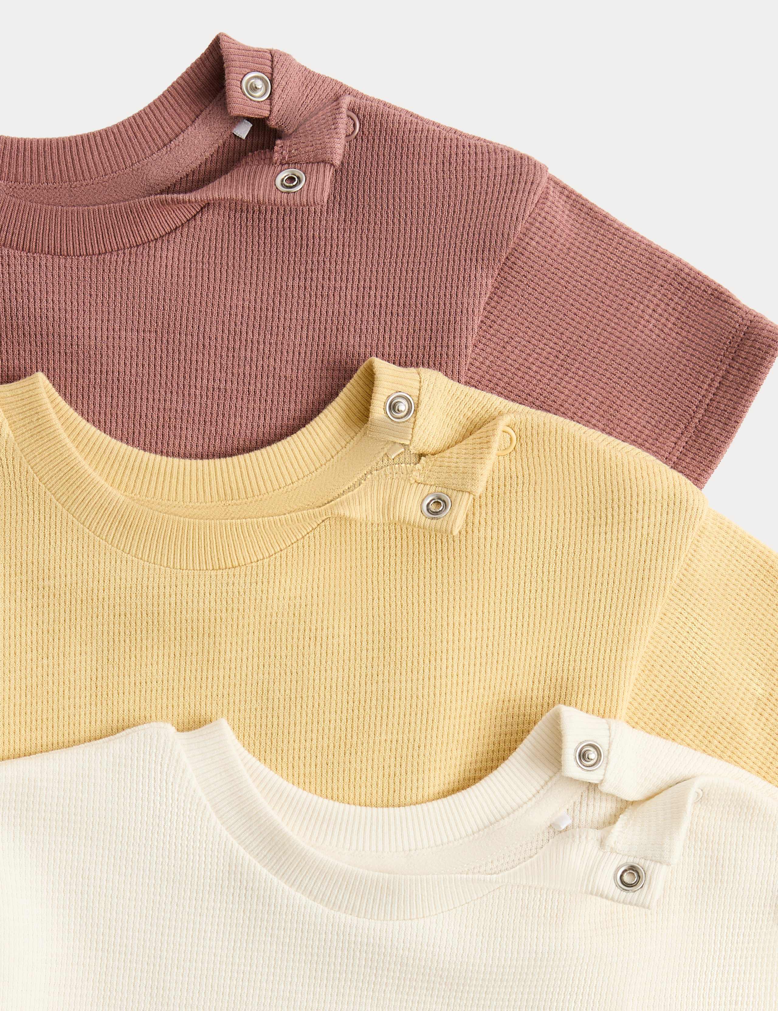 3 Pack Pure Cotton Tops (0-5 Yrs) 2 of 2