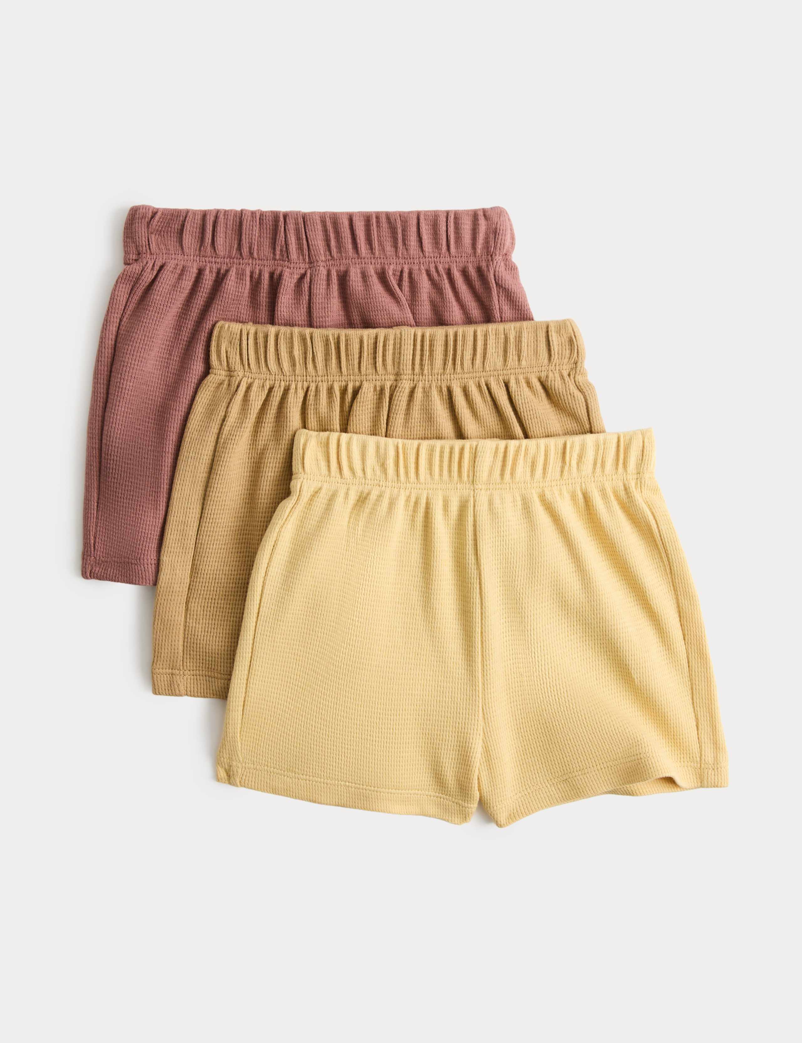 3 Pack Pure Cotton Shorts (0-5 Yrs) 1 of 2