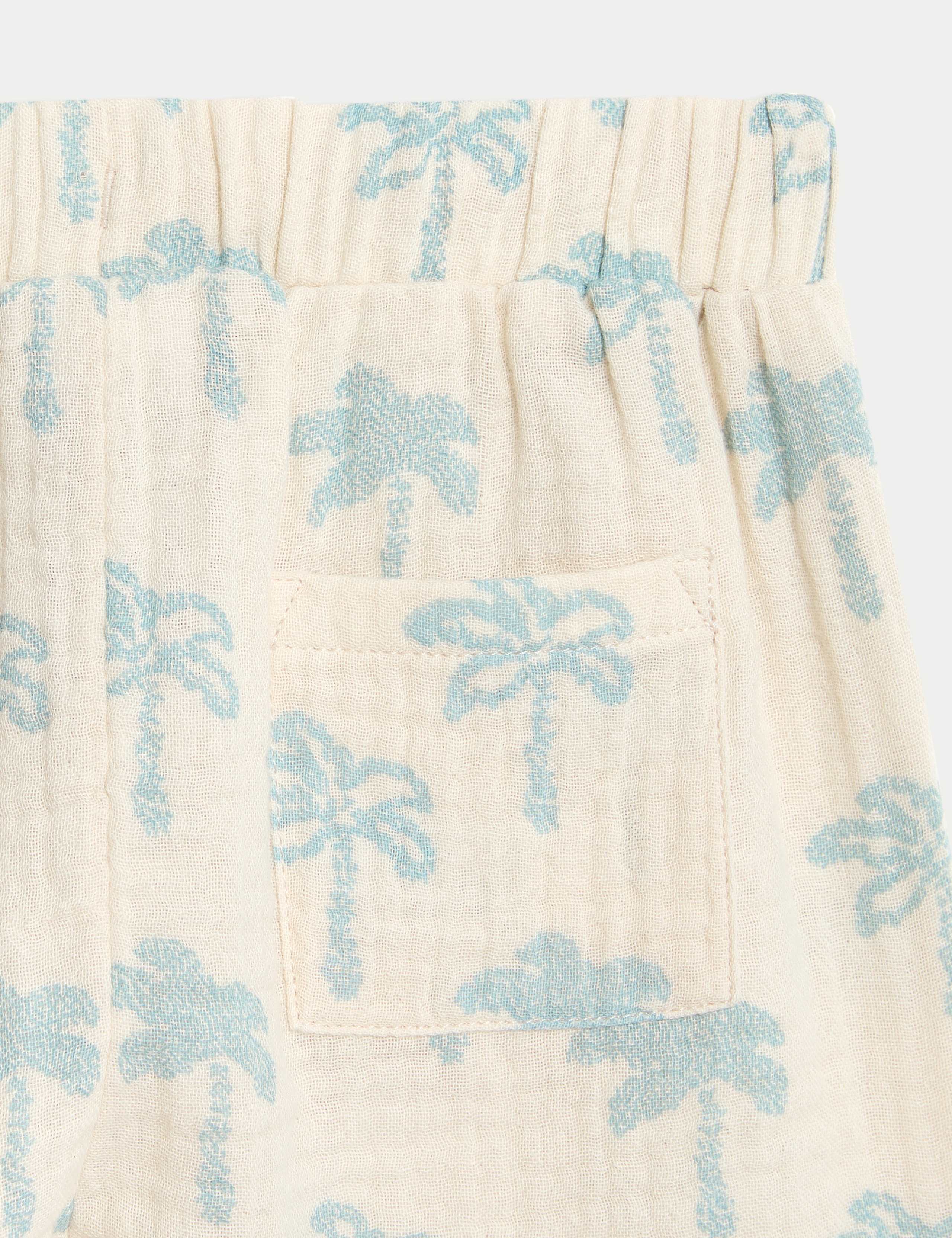 2pc Pure Cotton Palm Tree Top & Bottom Outfit (0 Mths - 6 Yrs) 6 of 6
