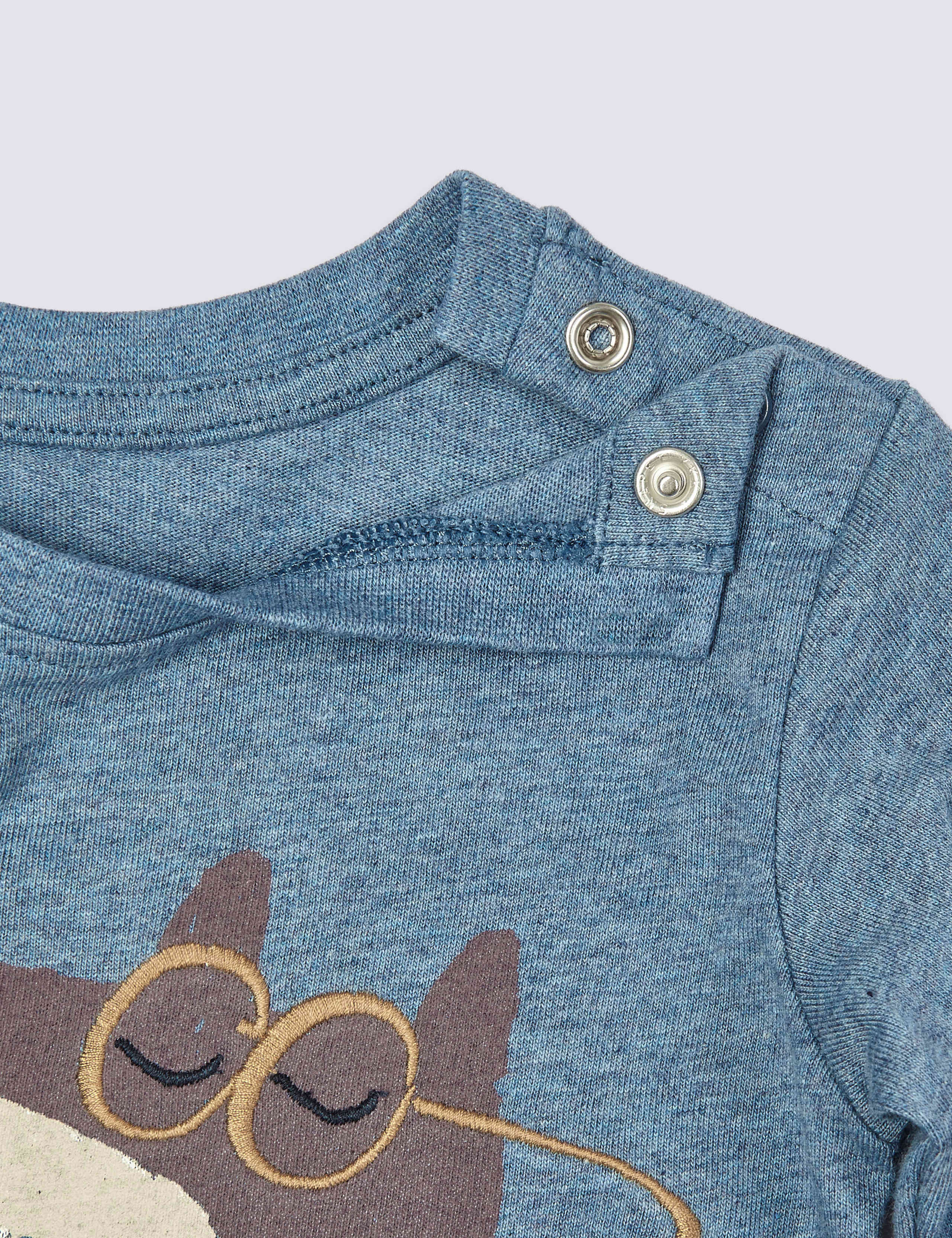 Pure Cotton Fox Graphic T-Shirt 3 of 3