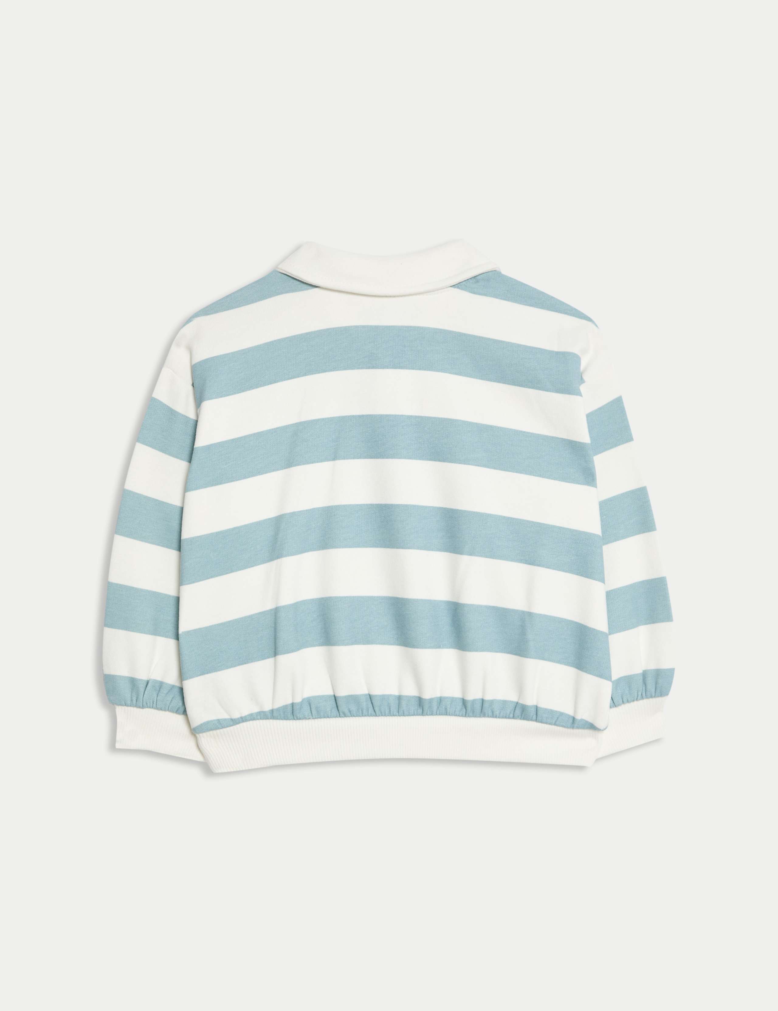 Cotton Rich Striped Rugby Sweatshirt (0-6 Yrs) 2 of 3