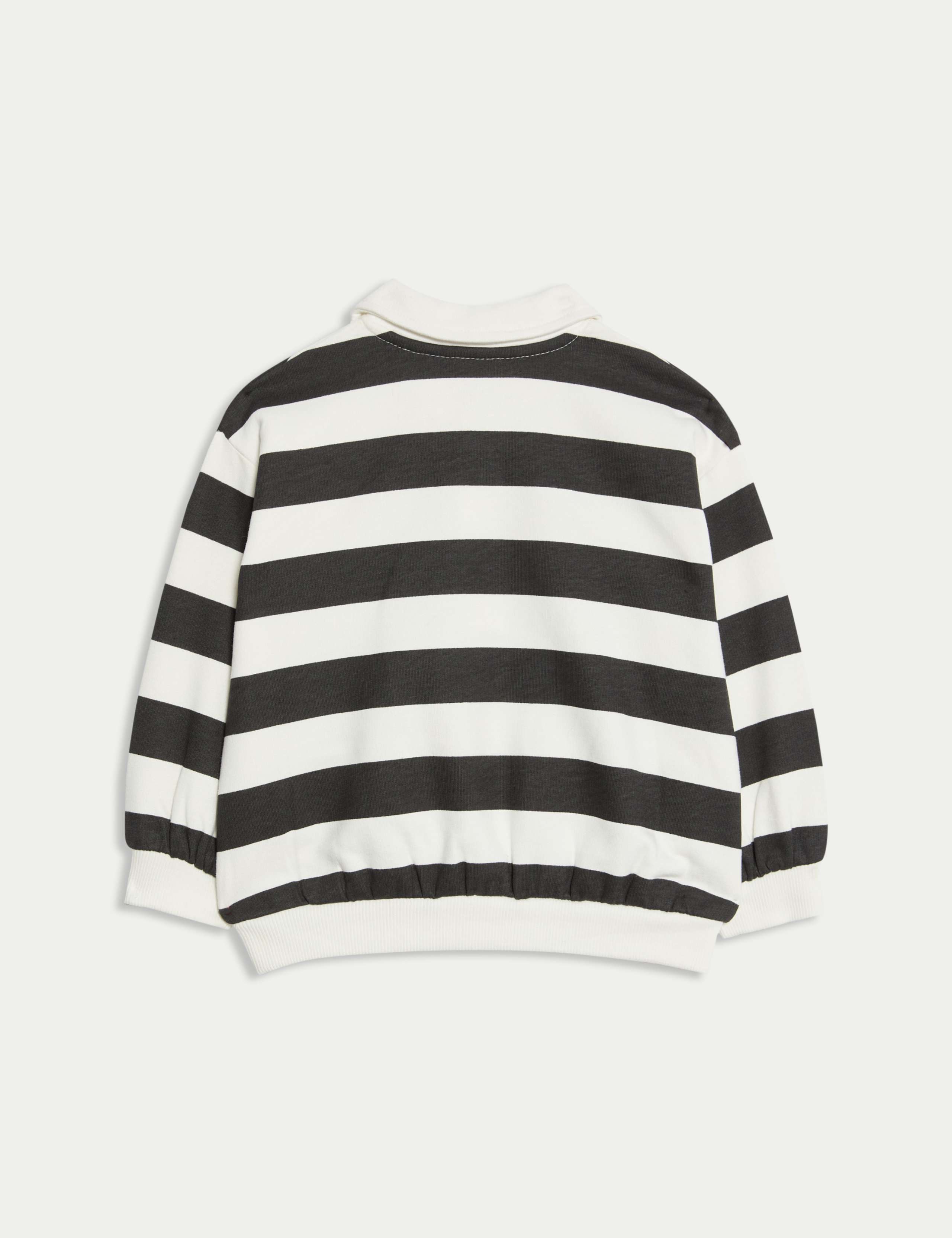 Cotton Rich Striped Rugby Sweatshirt (0-6 Yrs) 2 of 3