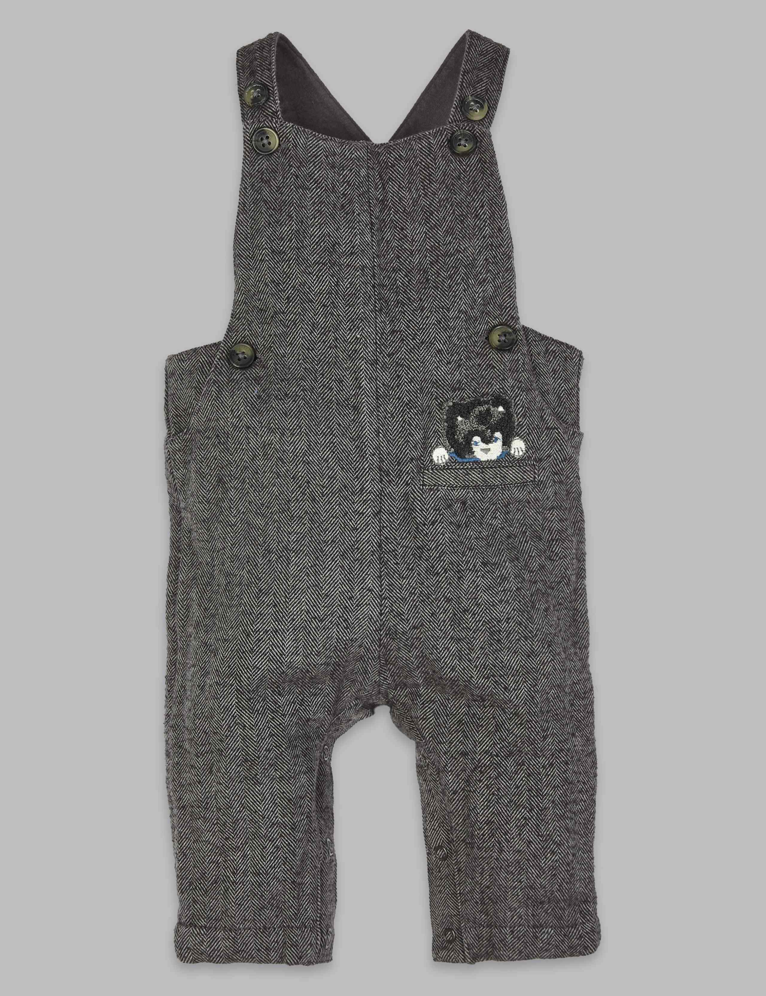3 Piece Bodysuit & Dungarees with Socks Outfit 3 of 5