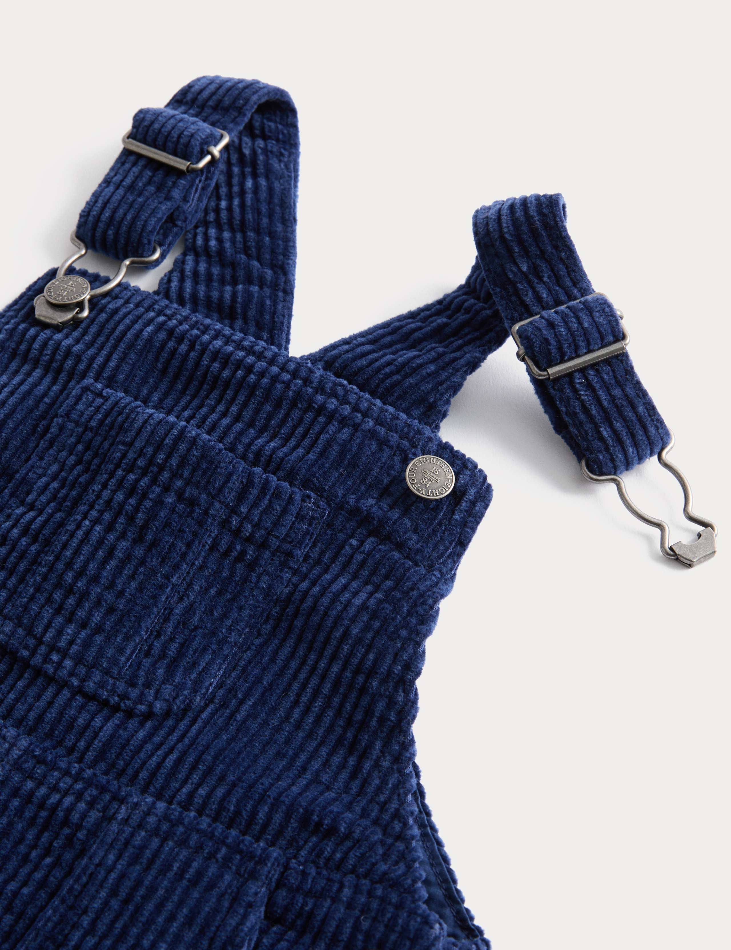 Pure Cotton Cord Dungarees (0-3 Yrs) 2 of 2