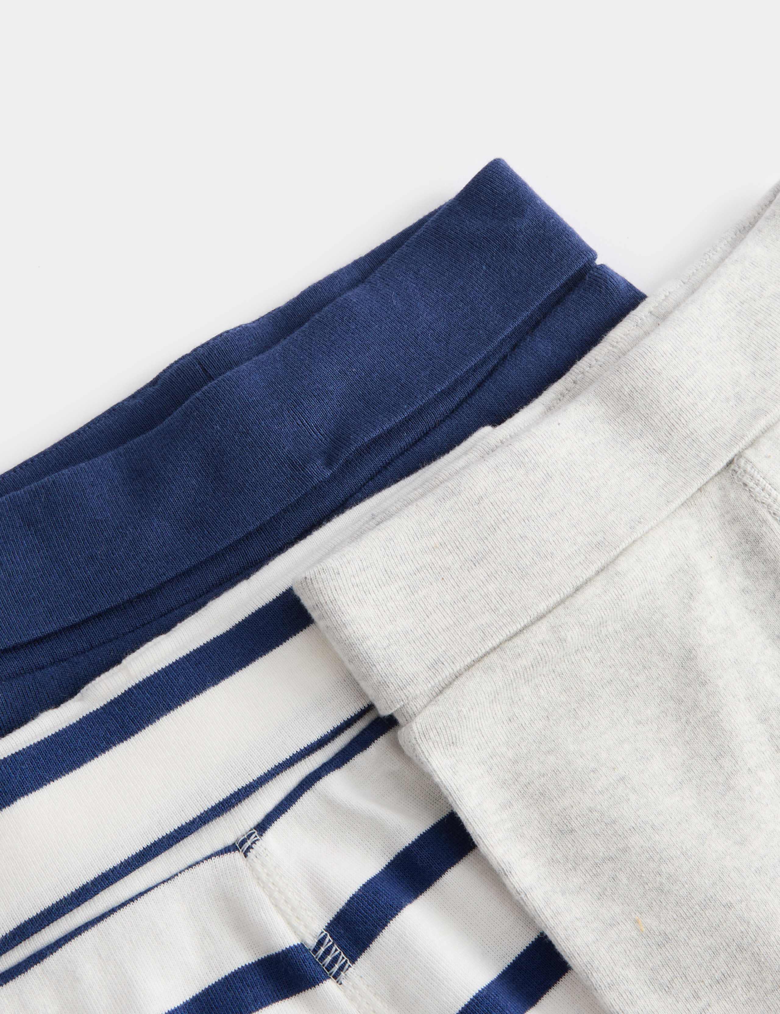 3pk Pure Cotton Striped Leggings (0-6 Yrs) 2 of 2