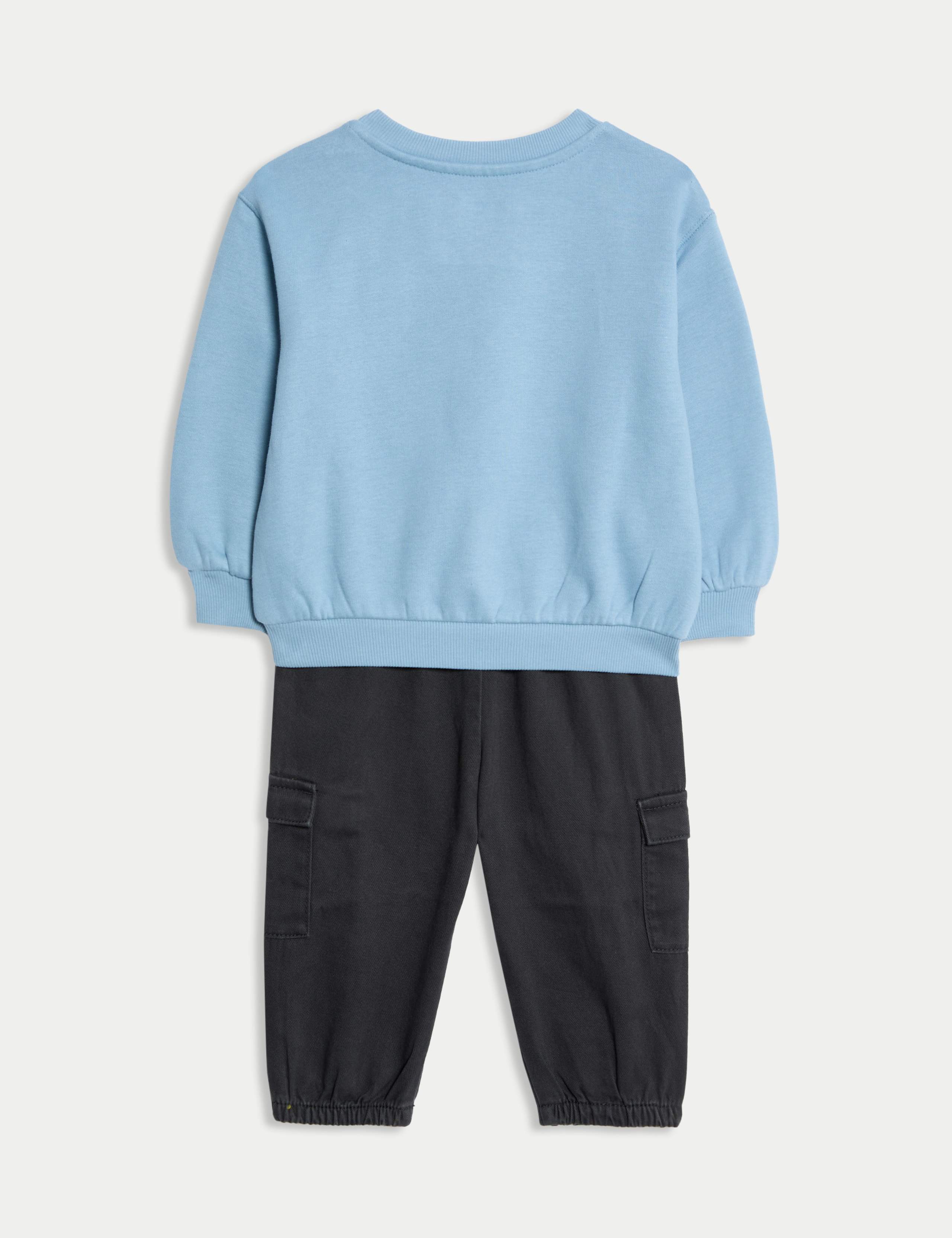 2pc Sweatshirt and Trousers Outfit (0 Mths-6 Yrs) 2 of 6