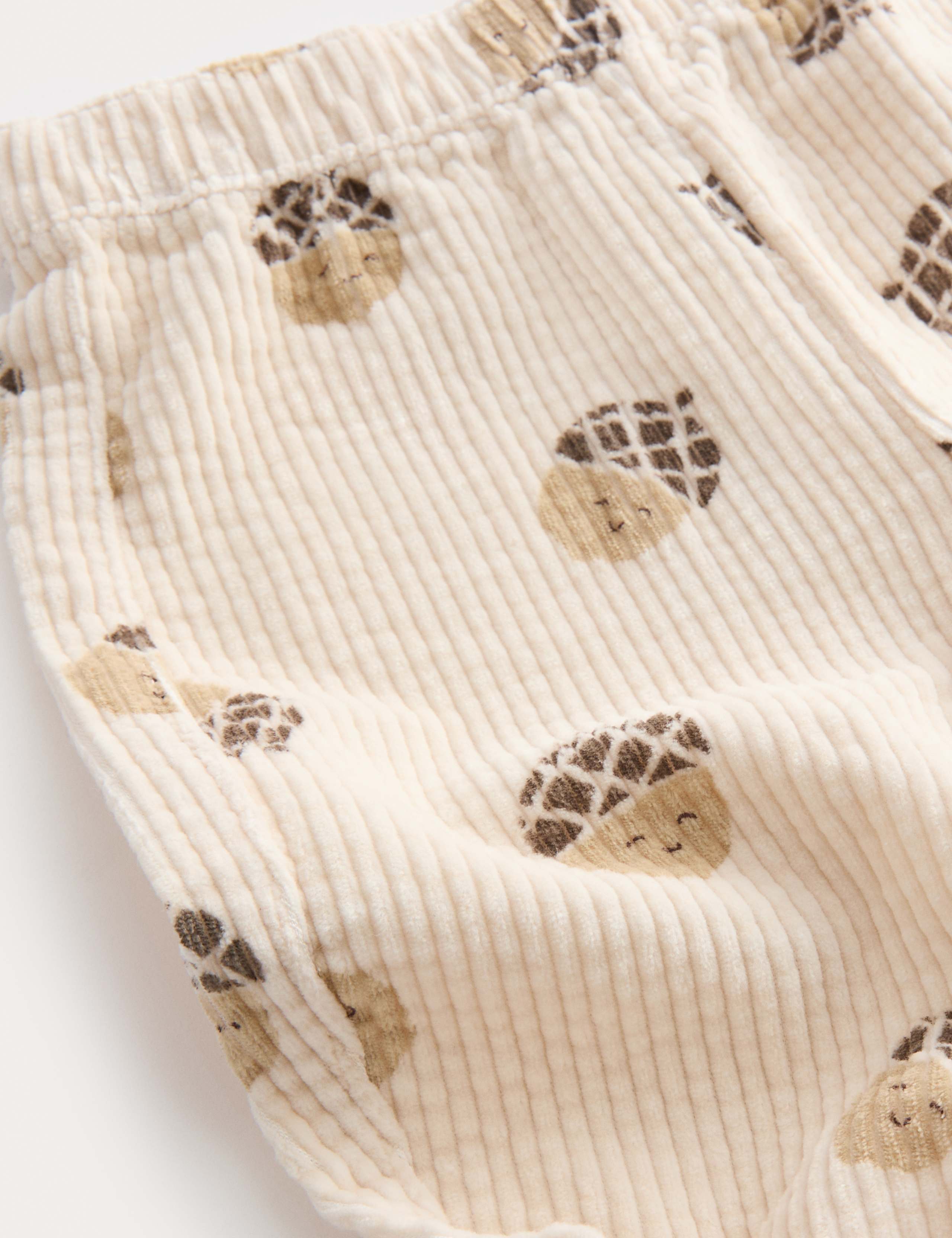 Pure Cotton Little Acorn Trousers (0-3 Yrs) 2 of 2