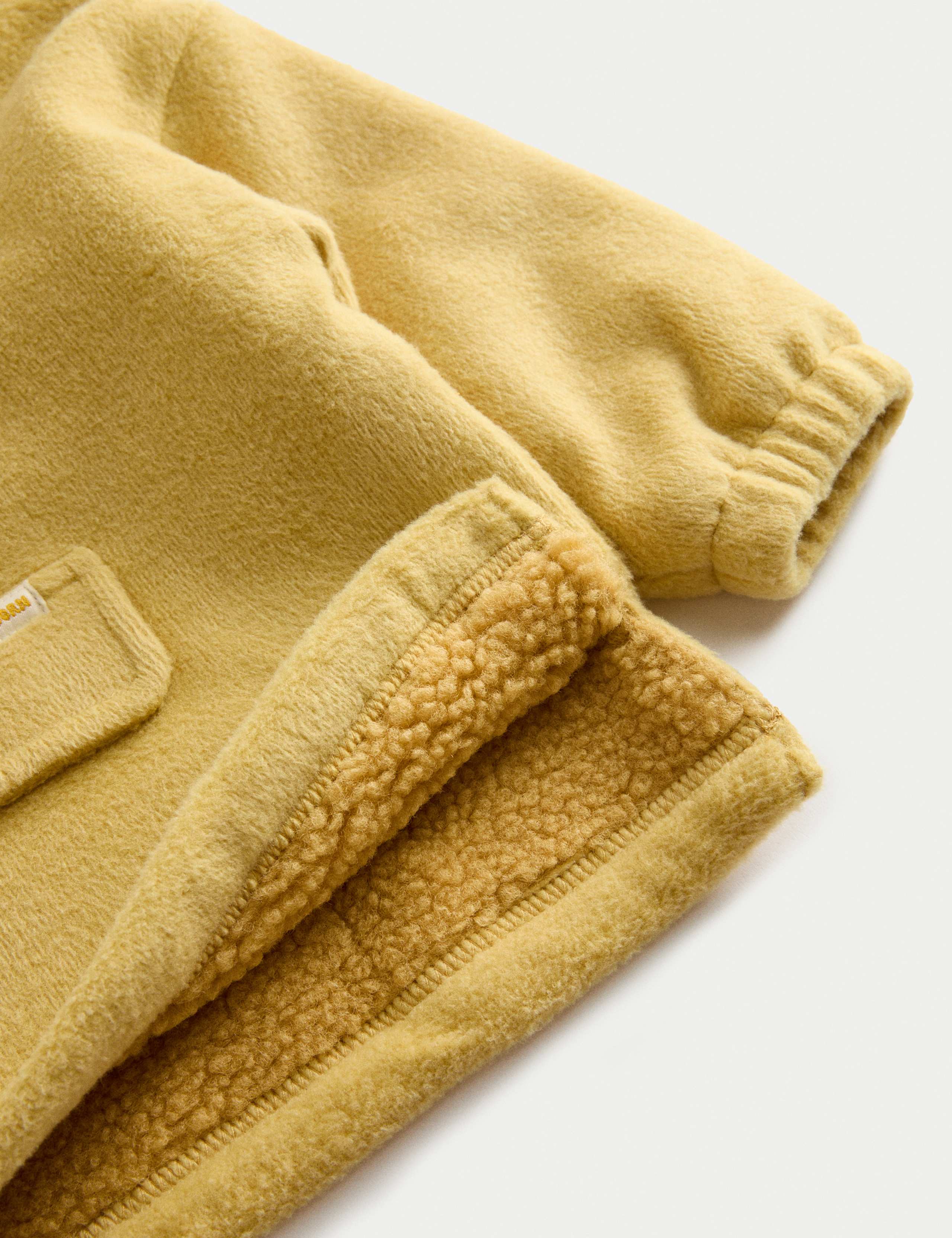Cotton Blend Fleece Lined Half Zip Hoodie (0-3 Yrs) 2 of 2