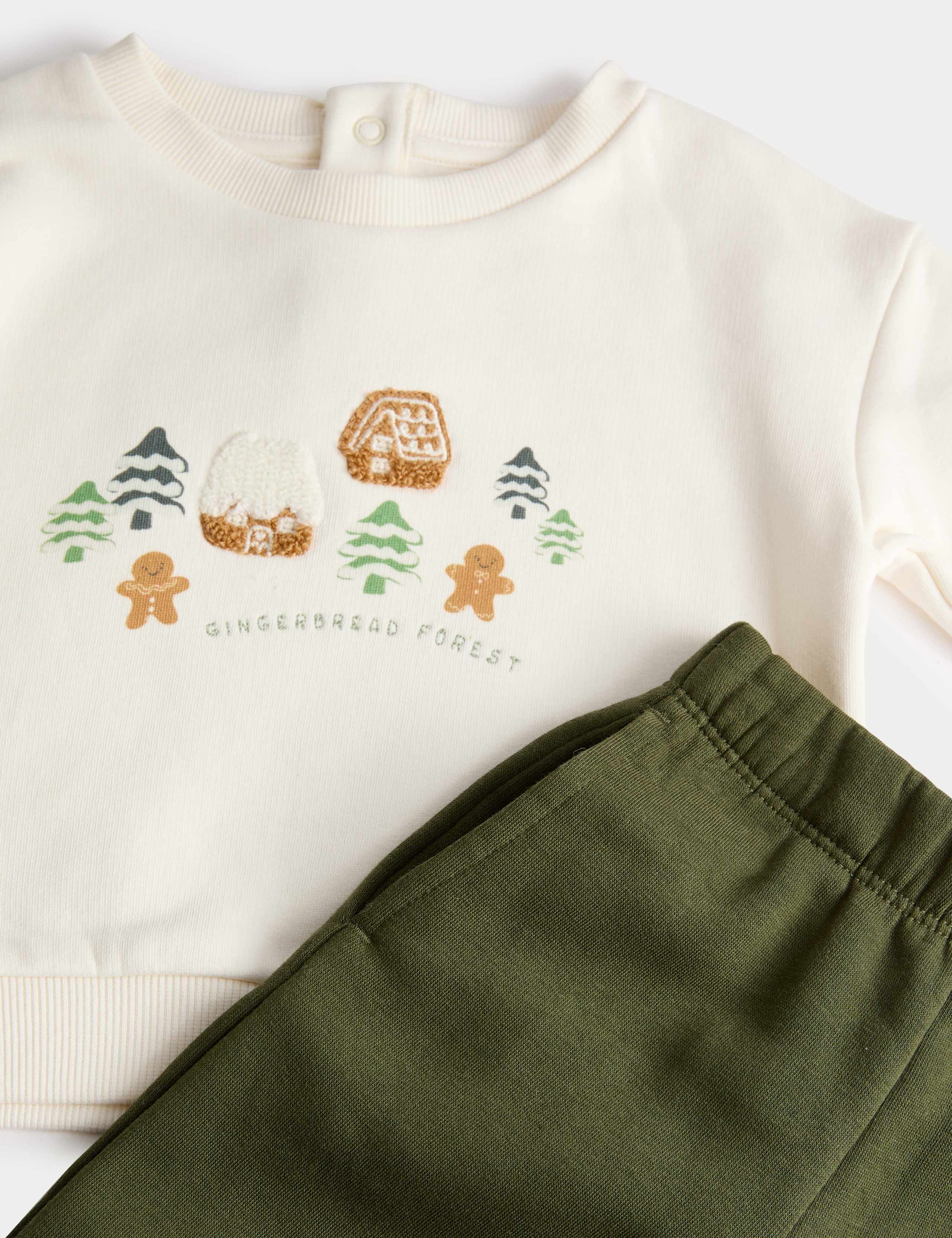 3pc Gingerbread Borg Gilet Outfit (0 Mths-3 Yrs) 2 of 3