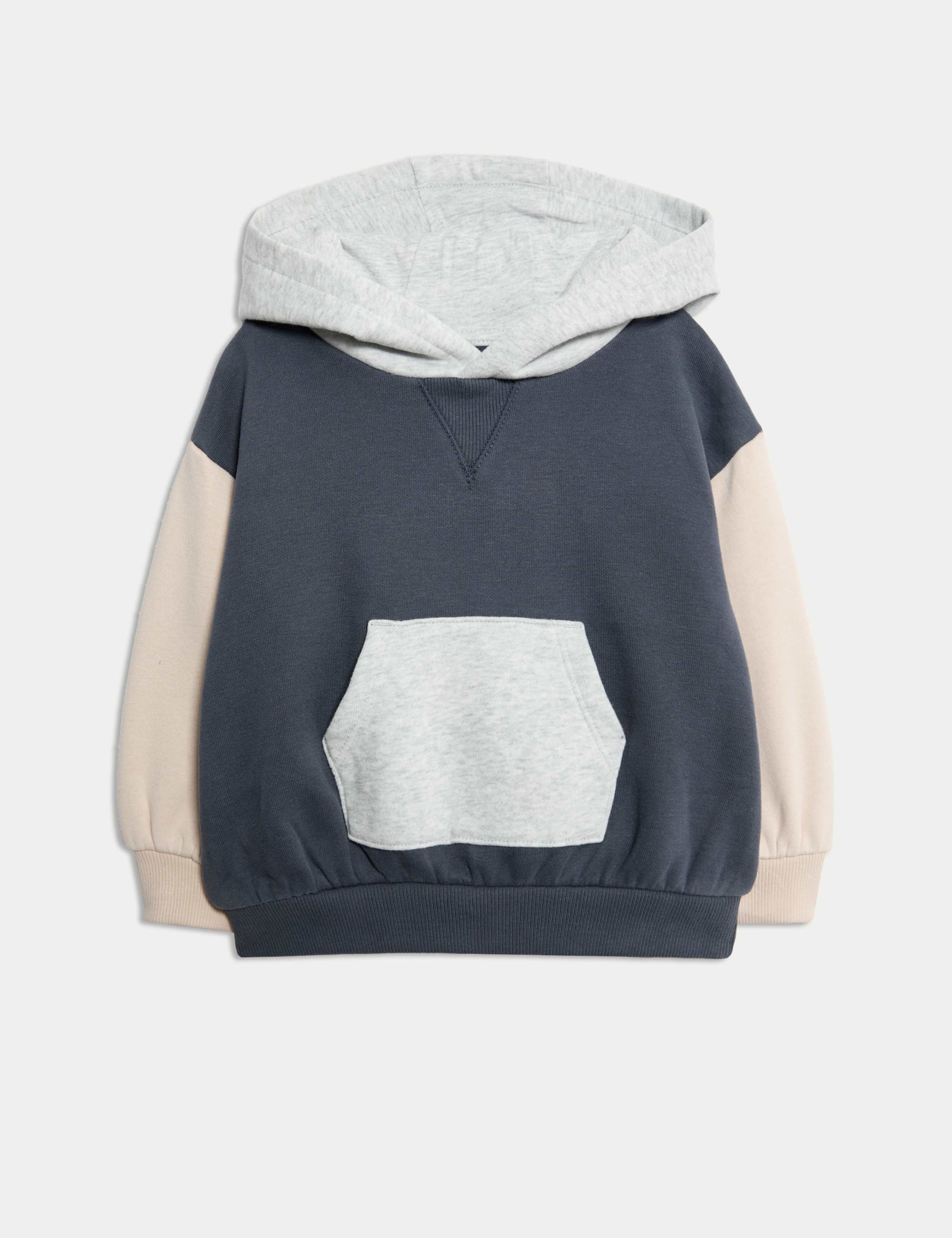 2pc Cotton Rich Colour Block Hooded Sweat Outfit (0-6 Yrs) 3 of 6