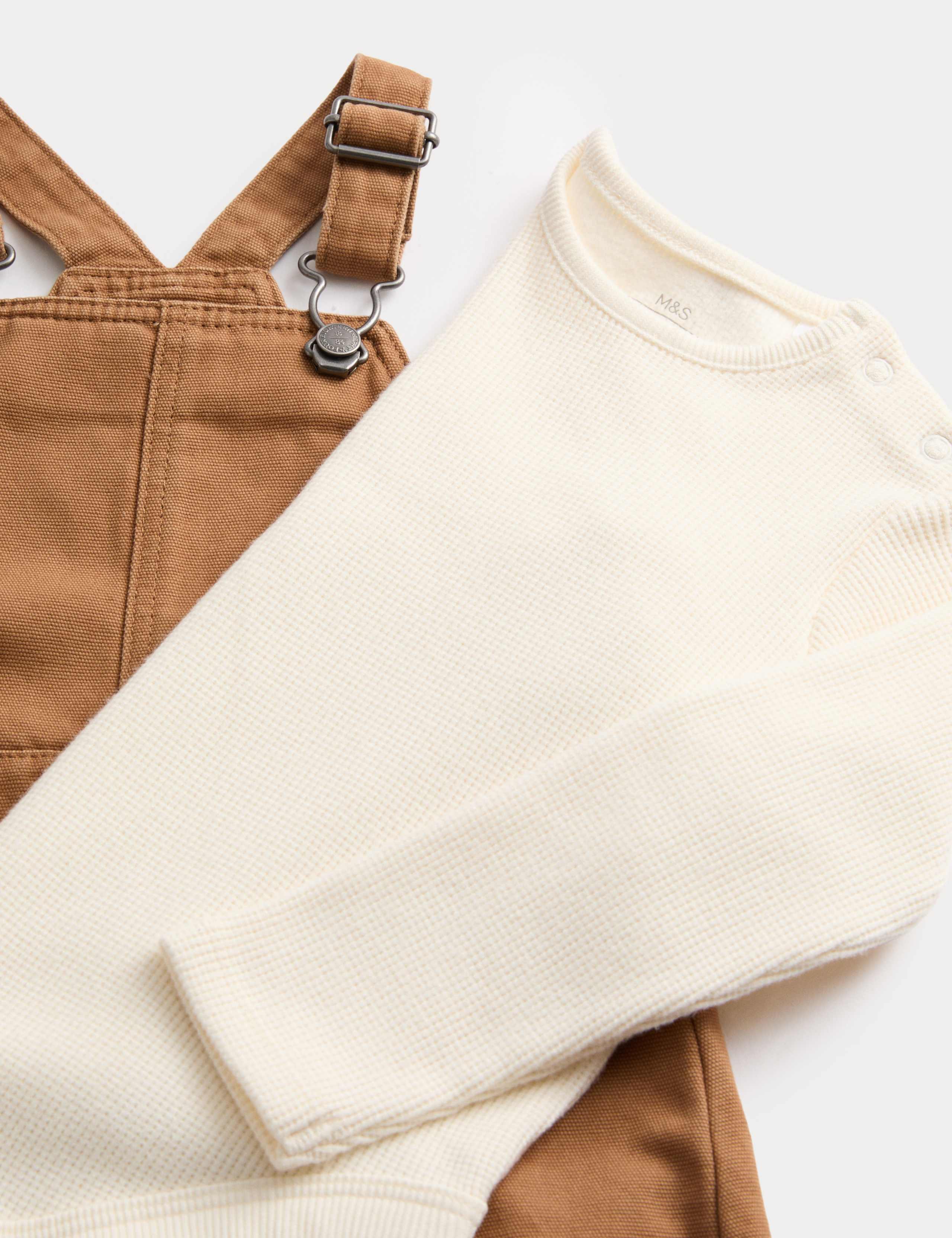 Cotton Rich Dungaree Outfit (0 Mths-3 Yrs) 2 of 3