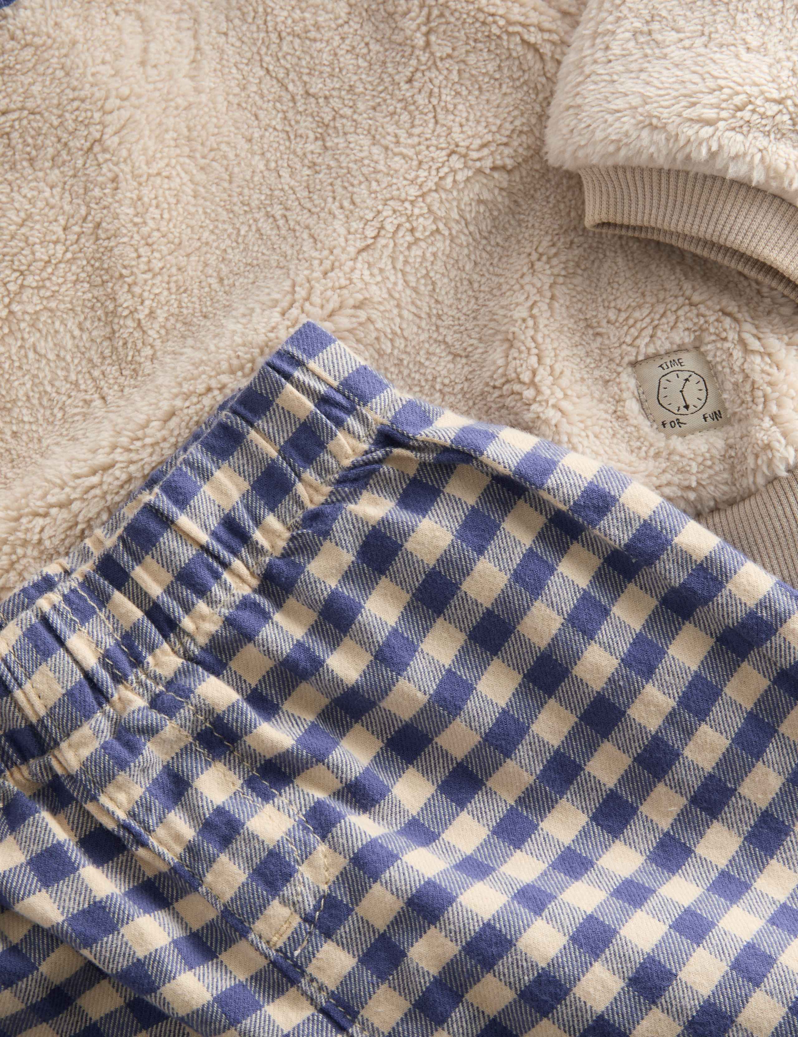 3 Piece Gingham Trousers Outfit (0 Months-6 Years) 2 of 3