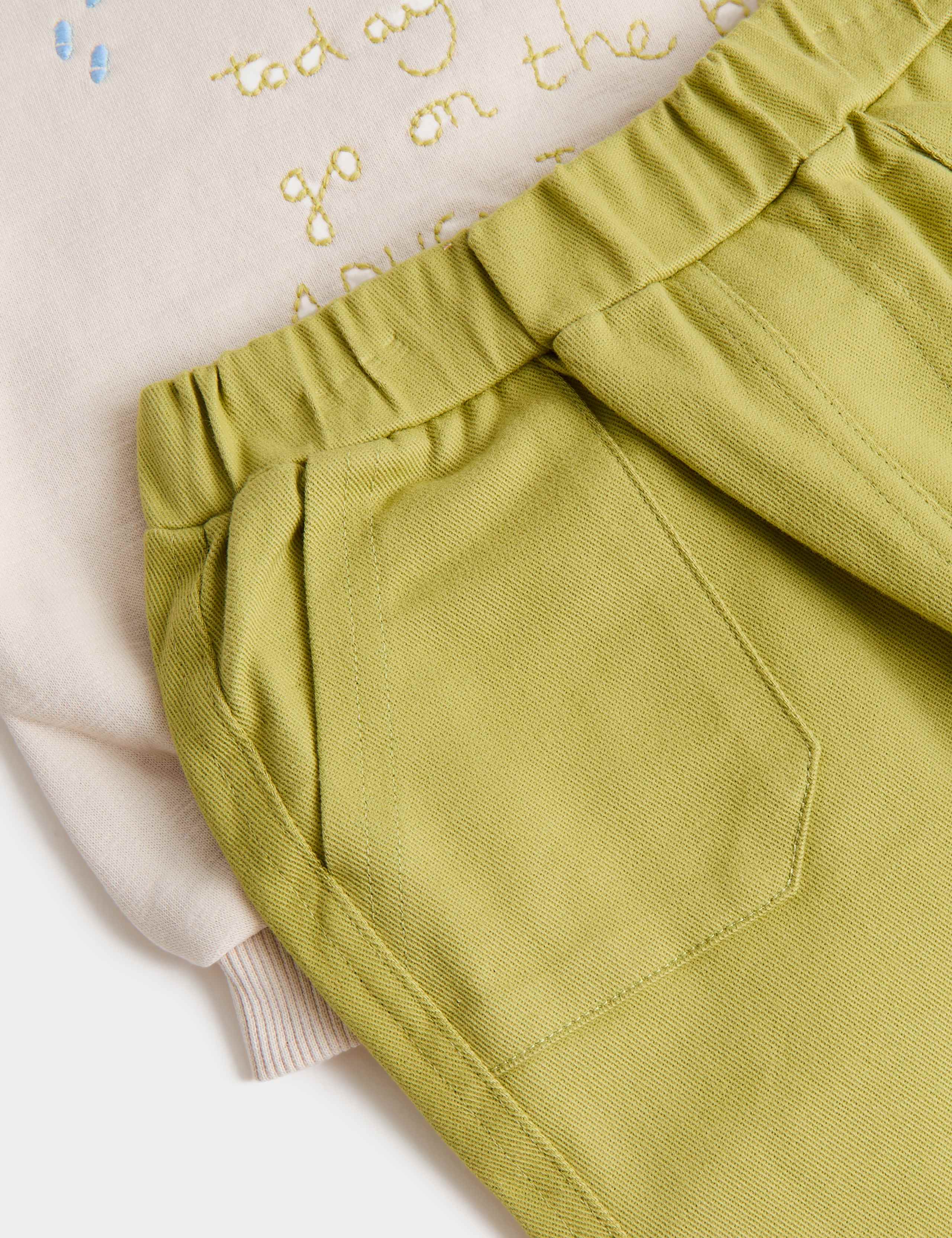 3 Piece Cotton Rich Adventure Outfit (0-3 Years) 2 of 2