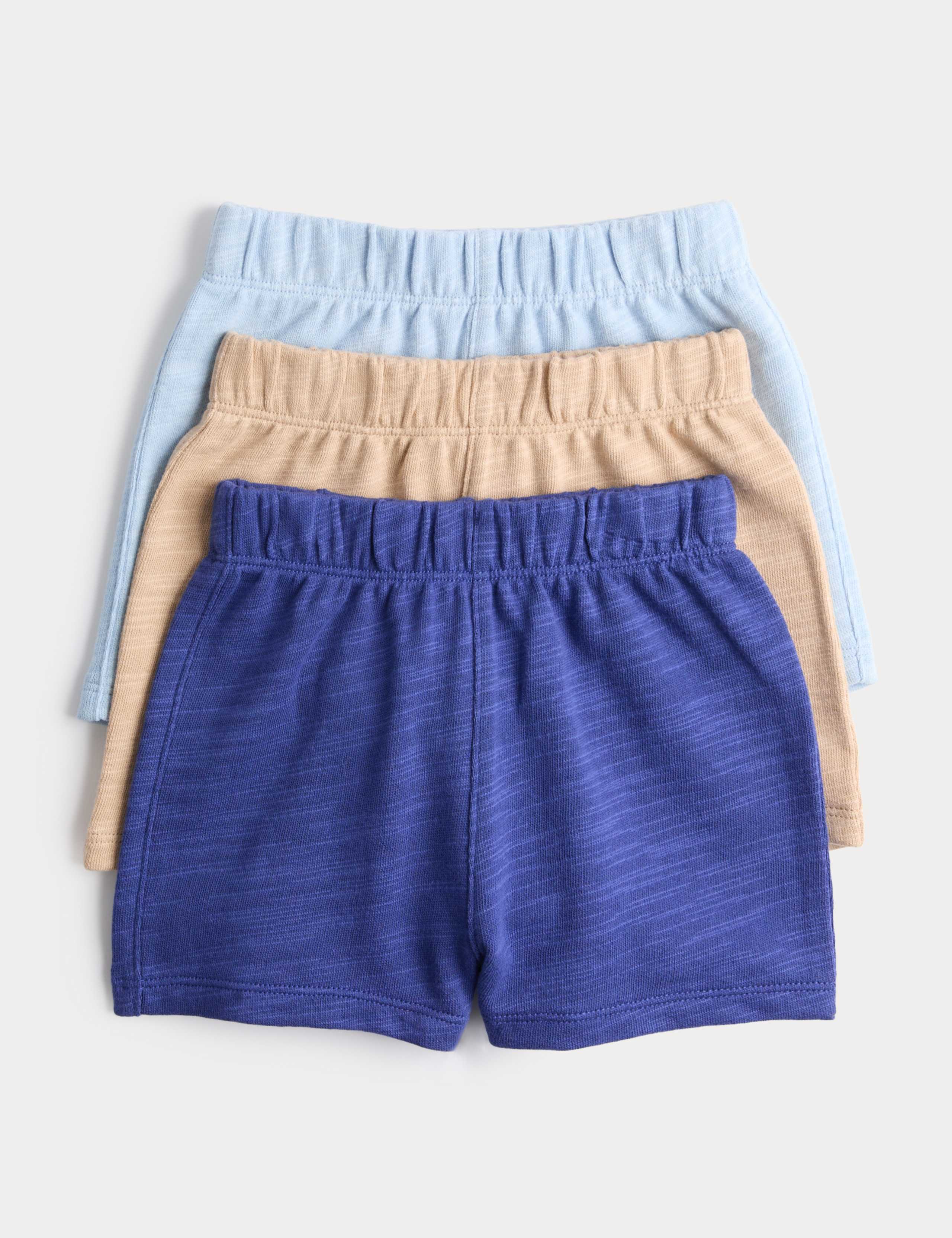 3 Pack Pure Cotton Shorts (0-5 Yrs) 1 of 2