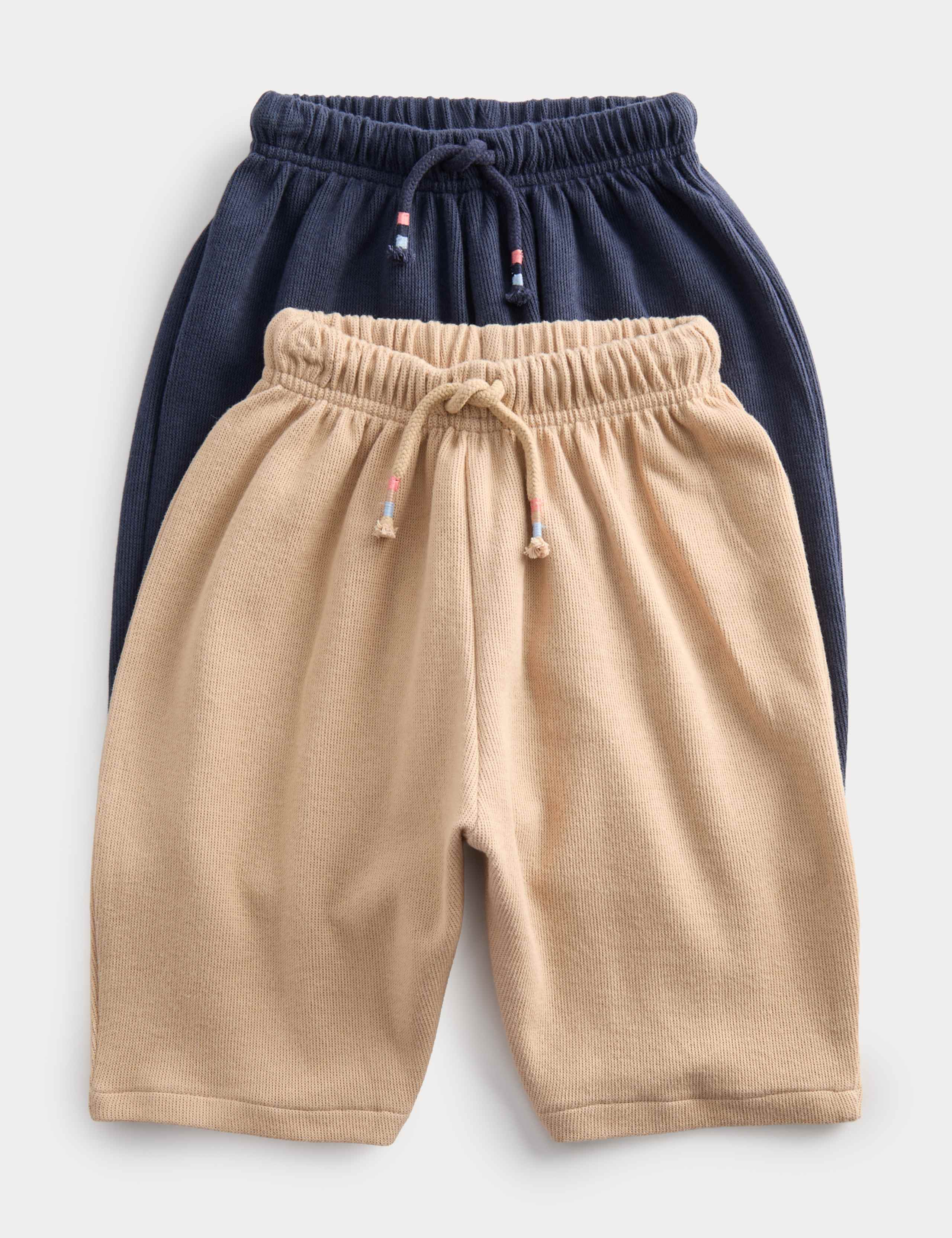 2 Pack Cotton Rich Joggers (0-5 Yrs) 1 of 2