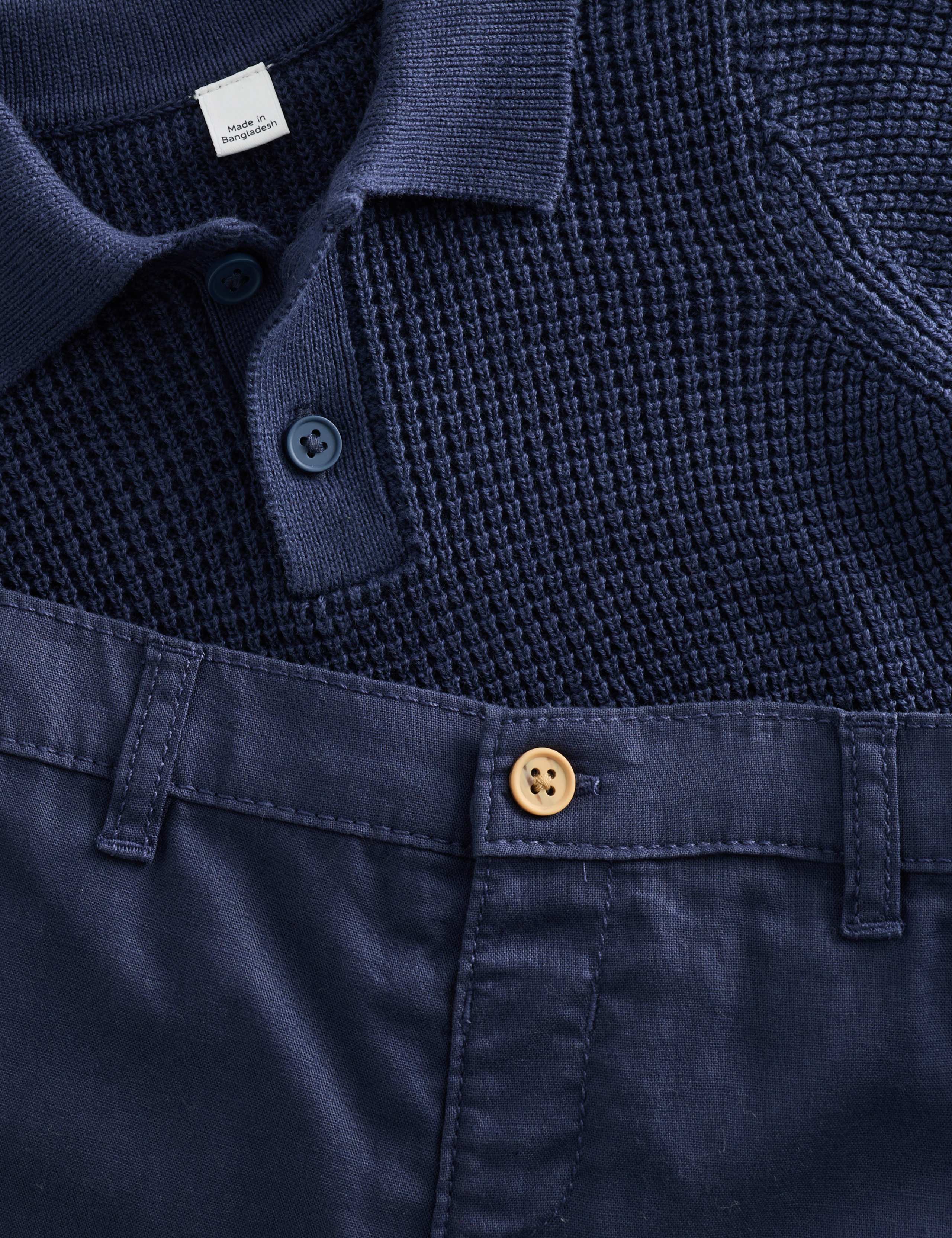 2 Piece Knitted Polo Shirt and Chino Shorts (0-5 Yrs) 2 of 2