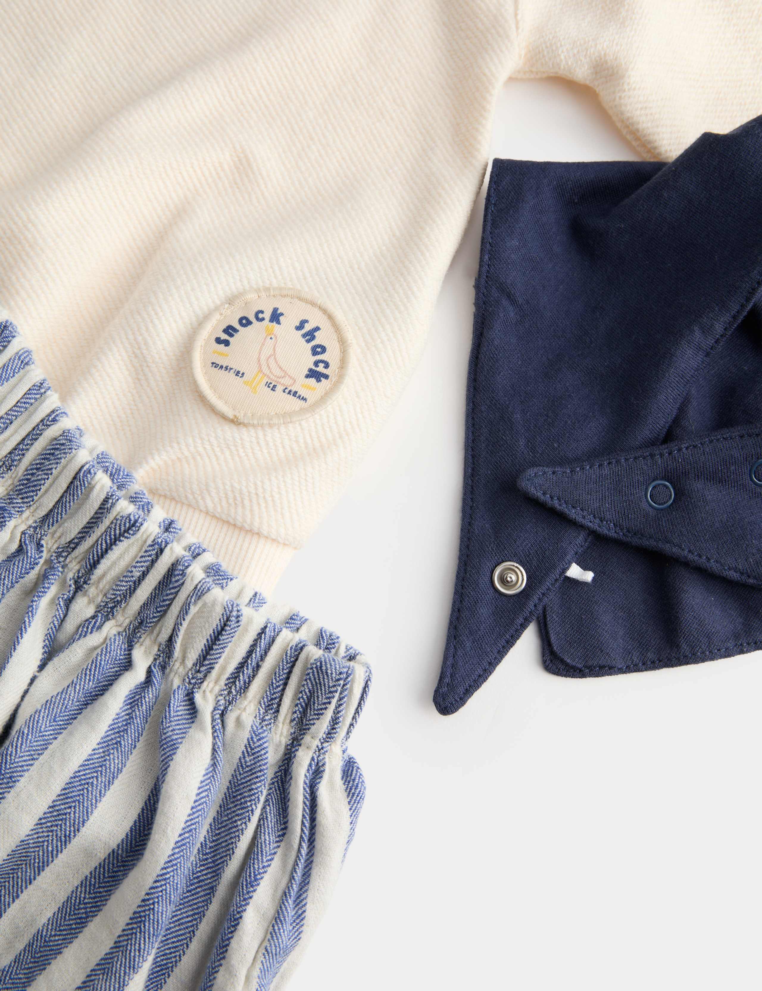 3 Piece Seagull Sweat & Striped Trousers Outfit (0-5 Yrs) 3 of 3