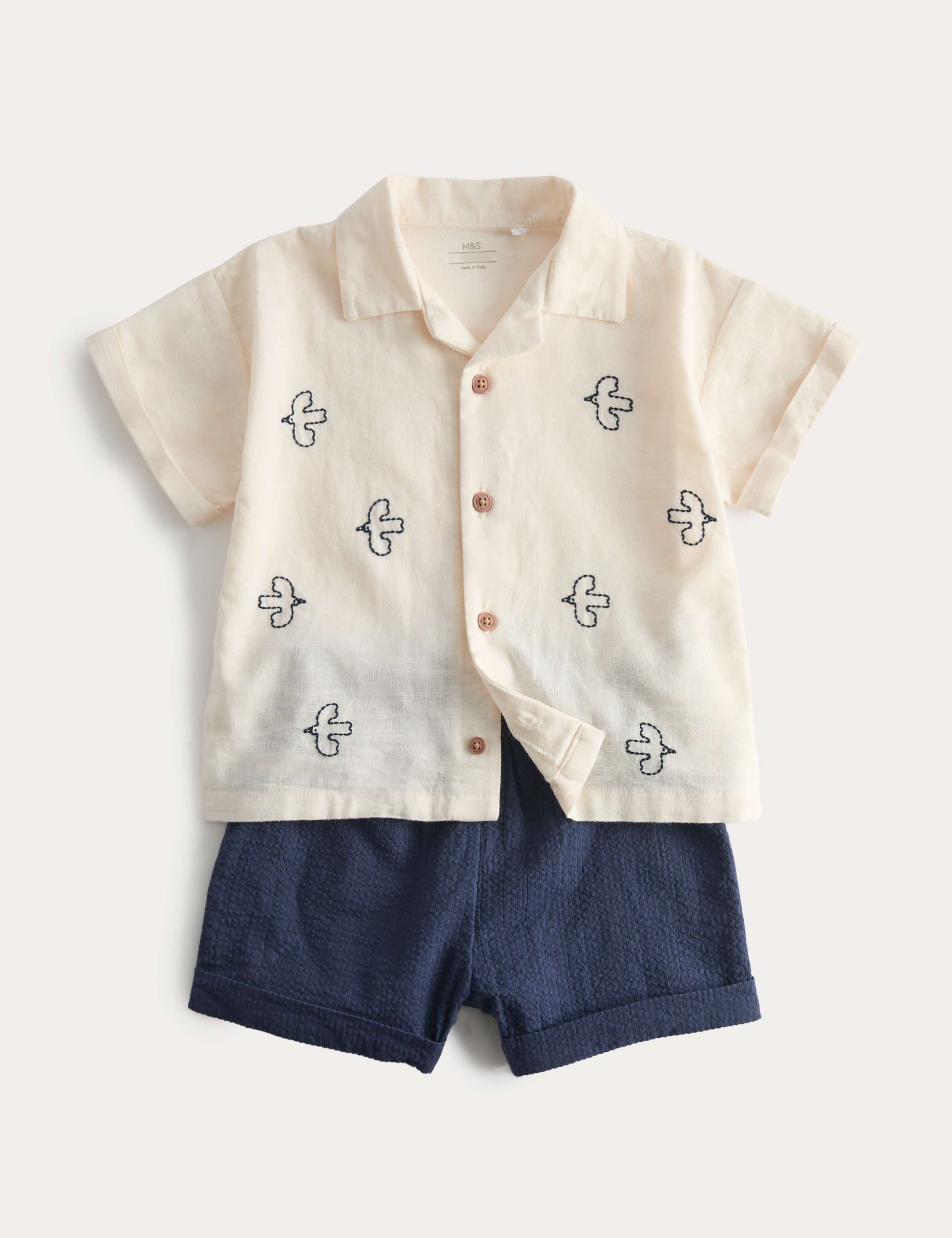 2 Piece Pure Cotton Seagull Outfit (0-5 Yrs) 1 of 2